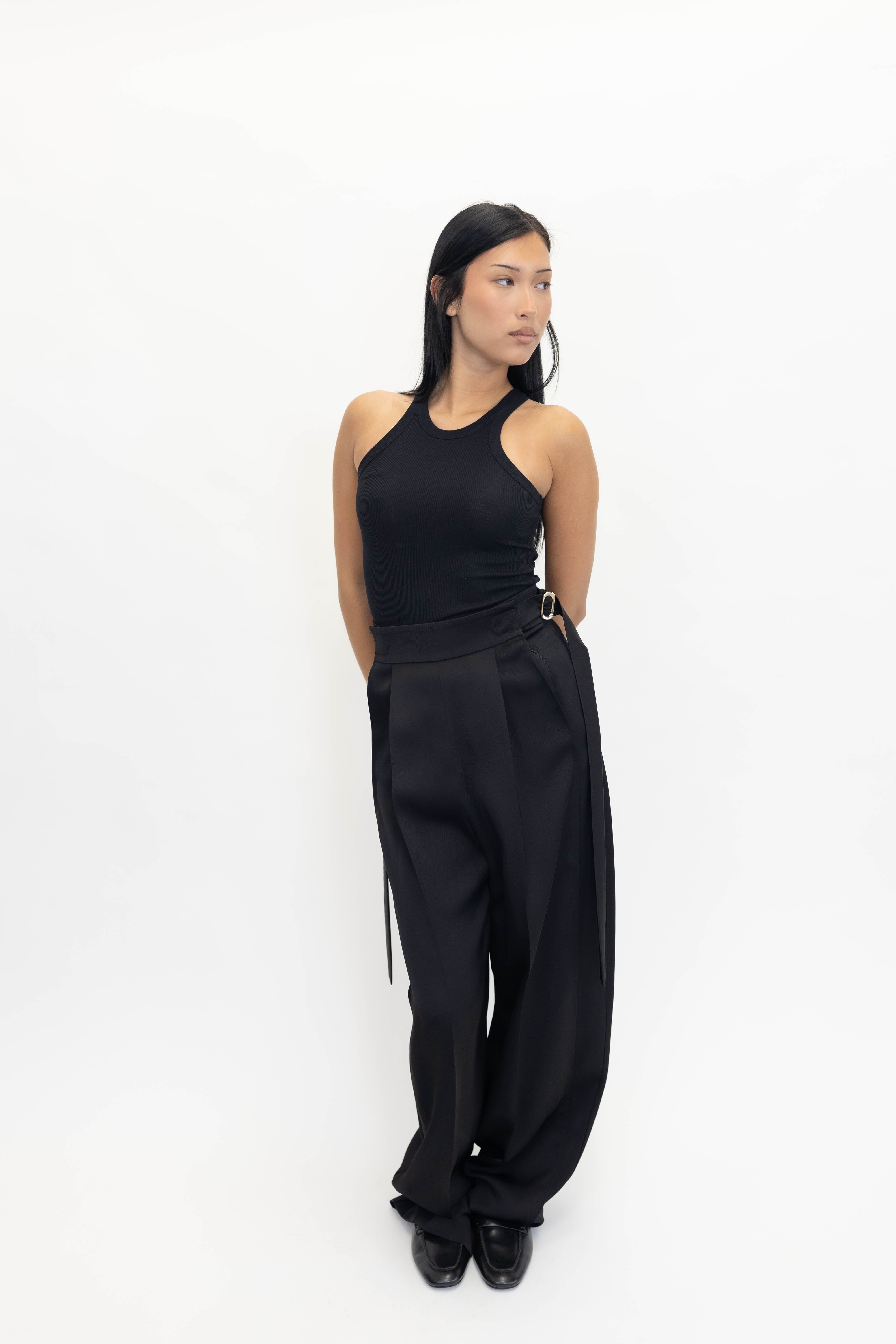 FUMATO TANK TOP IN BLACK TANK TOP MAXMARA 