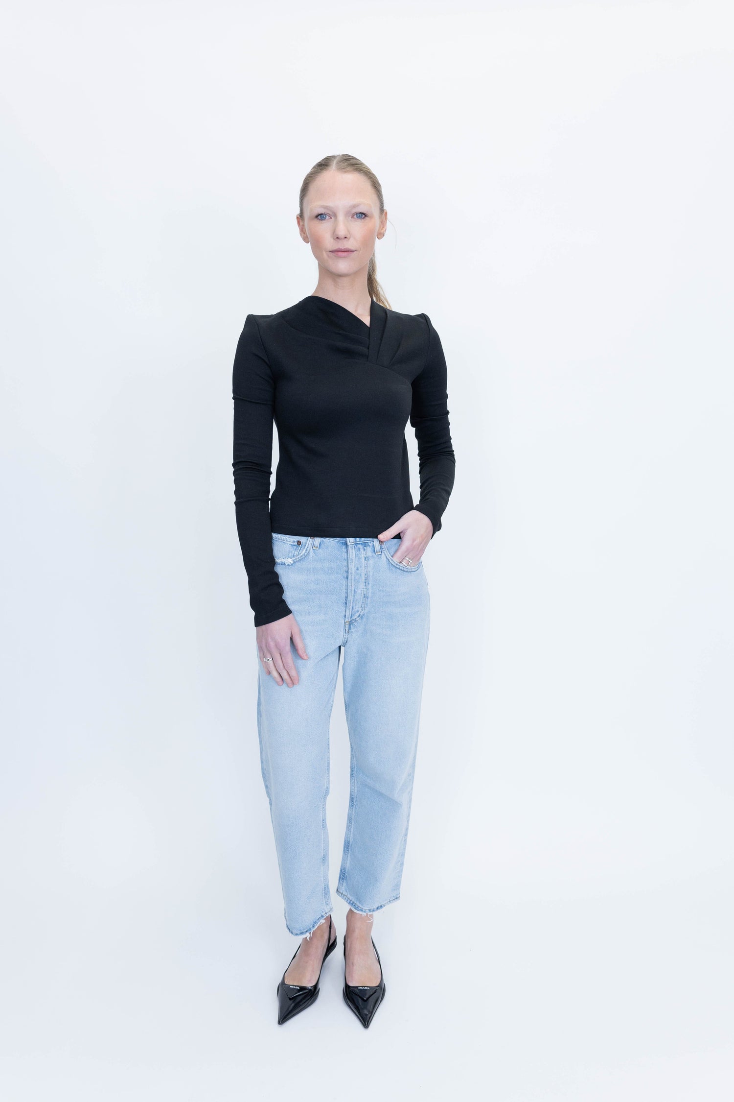 90’S CROP MID RISE LOOSE STRAIGHT IN REPUTATION JEANS AGOLDE 