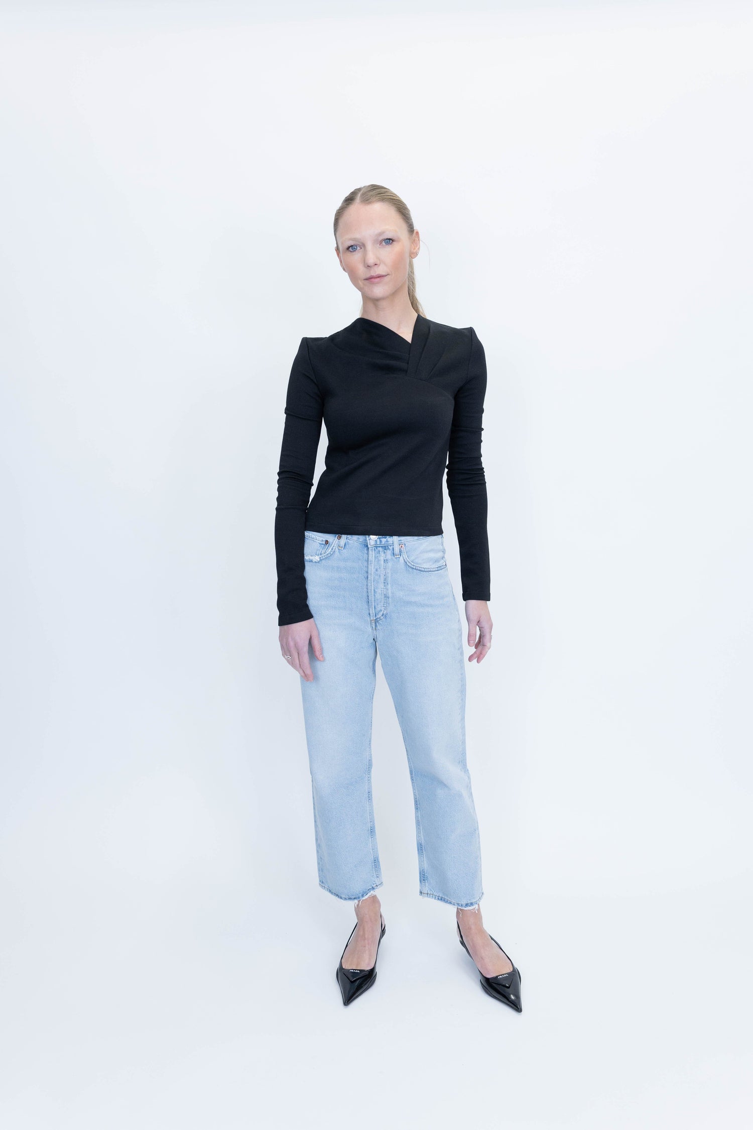 90’S CROP MID RISE LOOSE STRAIGHT IN REPUTATION JEANS AGOLDE 