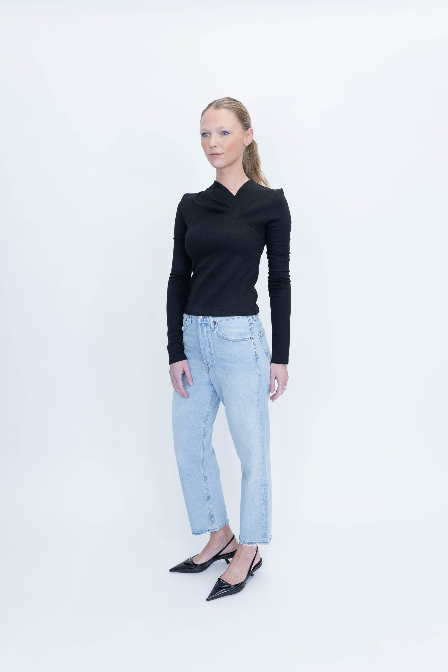 90’S CROP MID RISE LOOSE STRAIGHT IN REPUTATION JEANS AGOLDE 