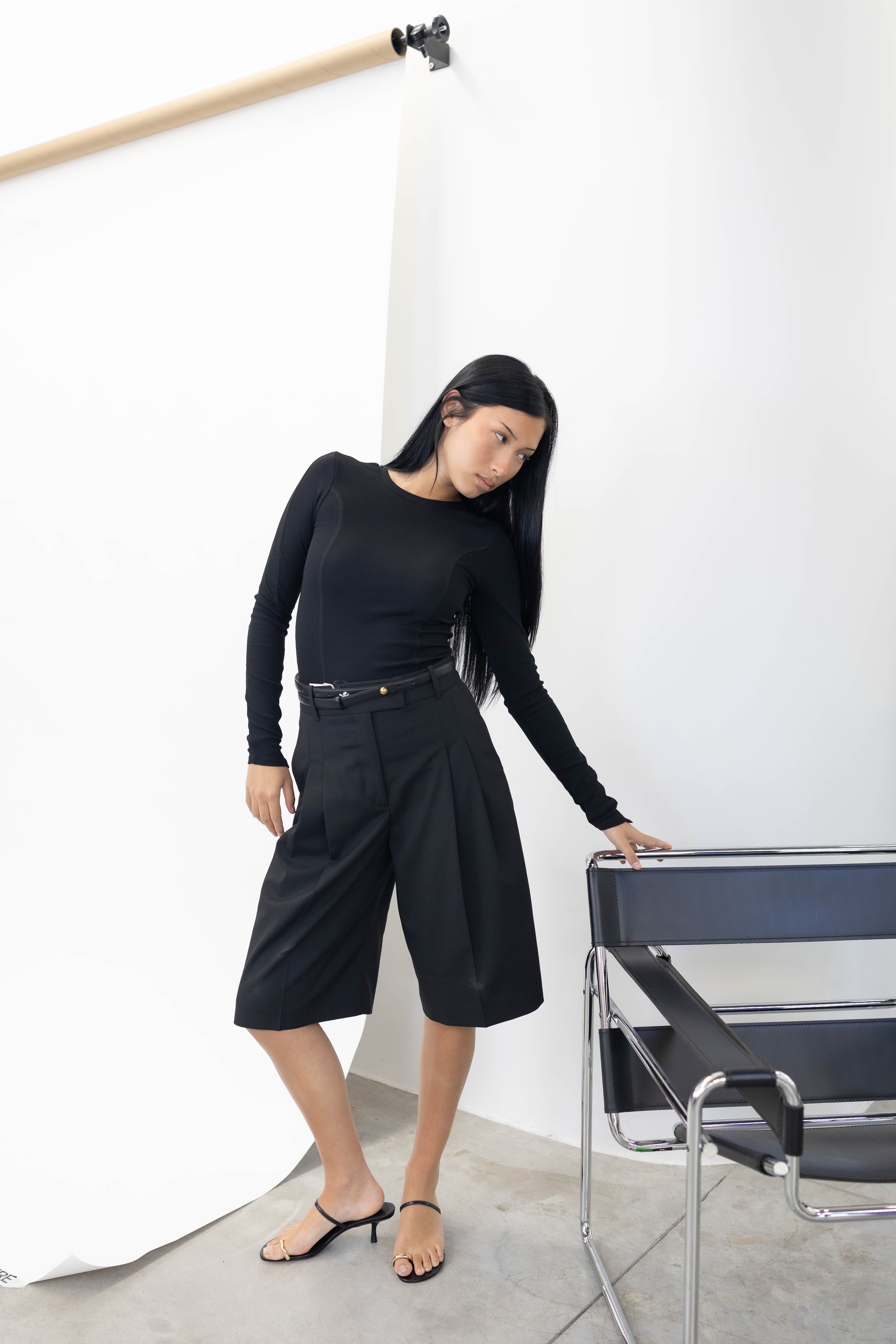 CYMBARIA SHORT IN BLACK SHORT MALENE BIRGER 