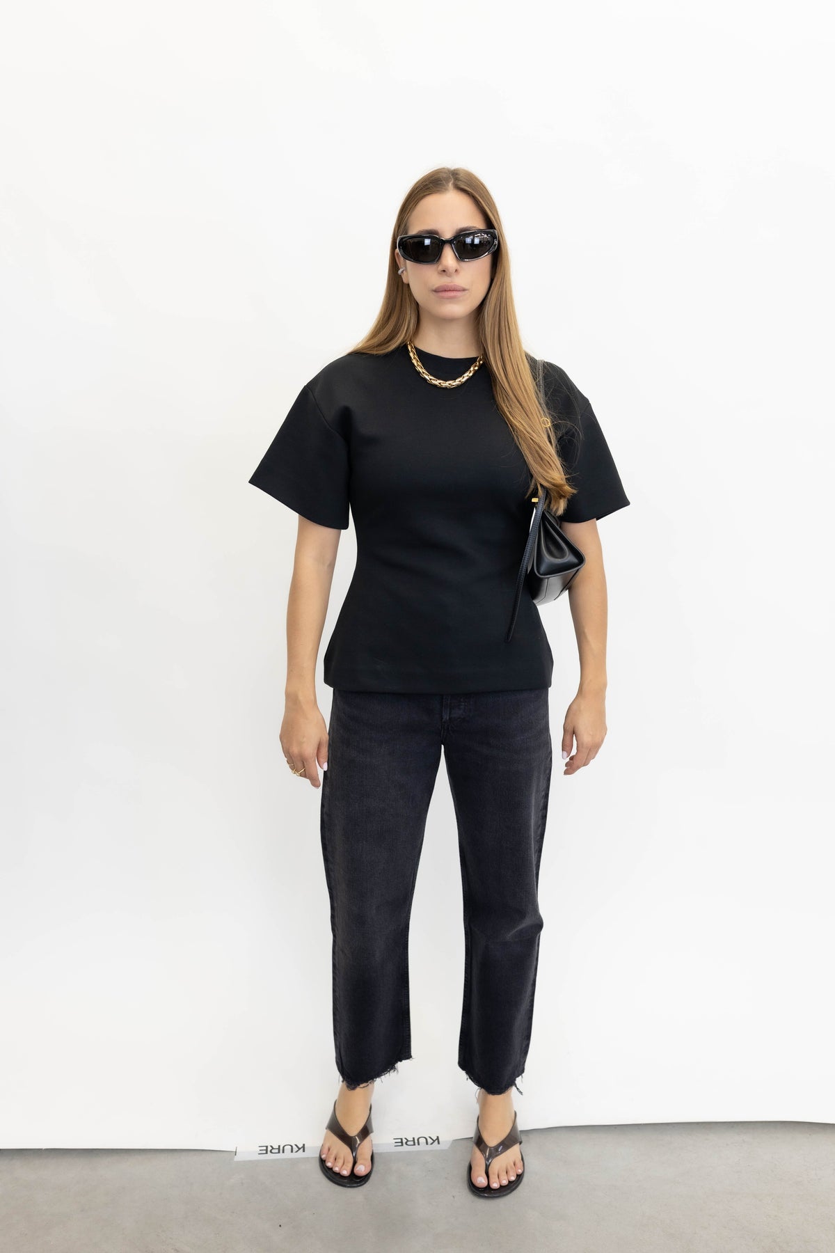 90’S MID RISE STRAIGHT IN TAR JEANS AGOLDE 