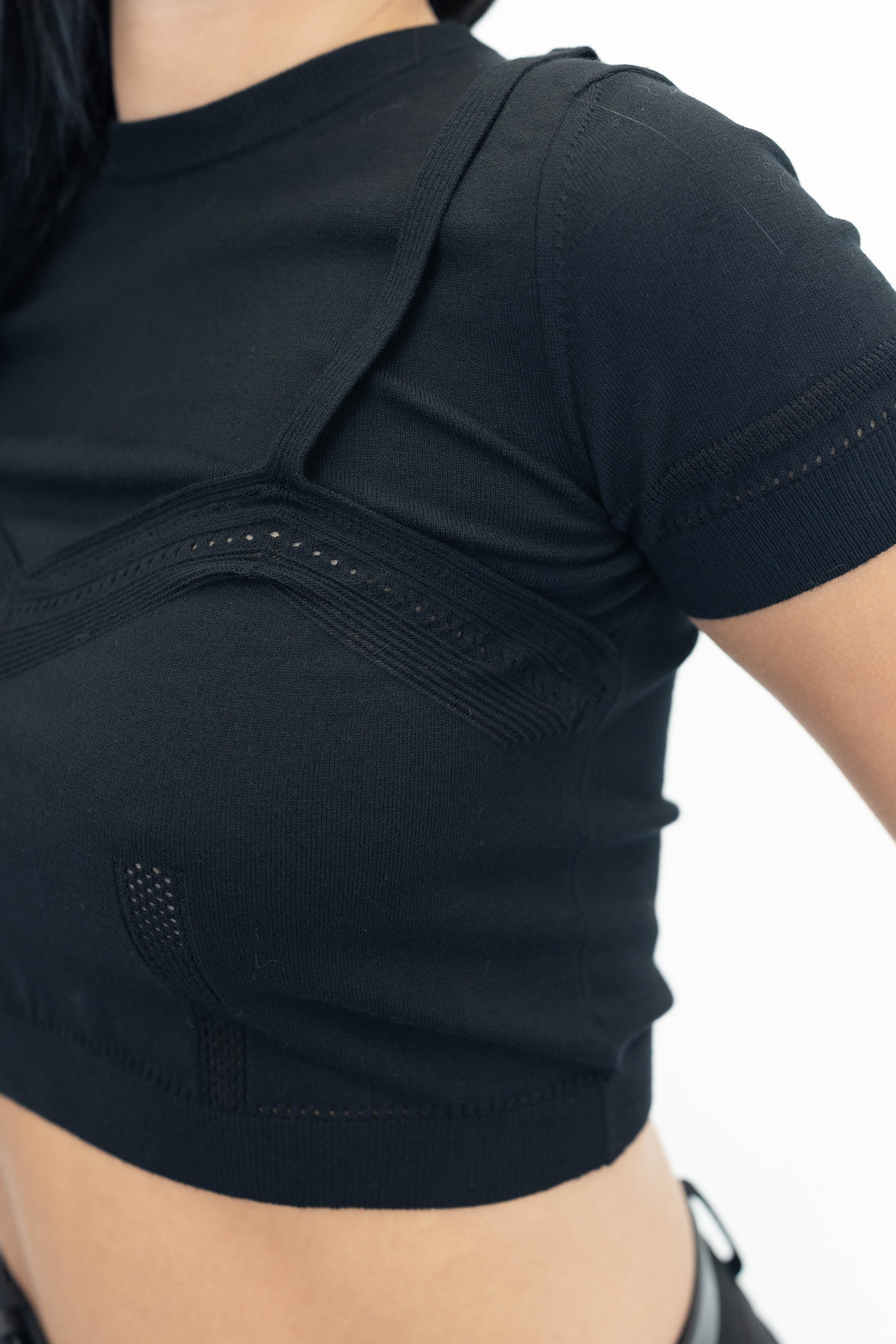 ANGEL TOP IN BLACK T-SHIRT MAXMARA 