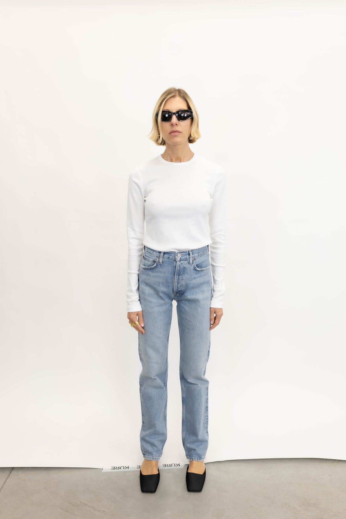 BRITA FLAT T-SHIRT IN WHITE T-SHIRT BY MALENE BIRGER 