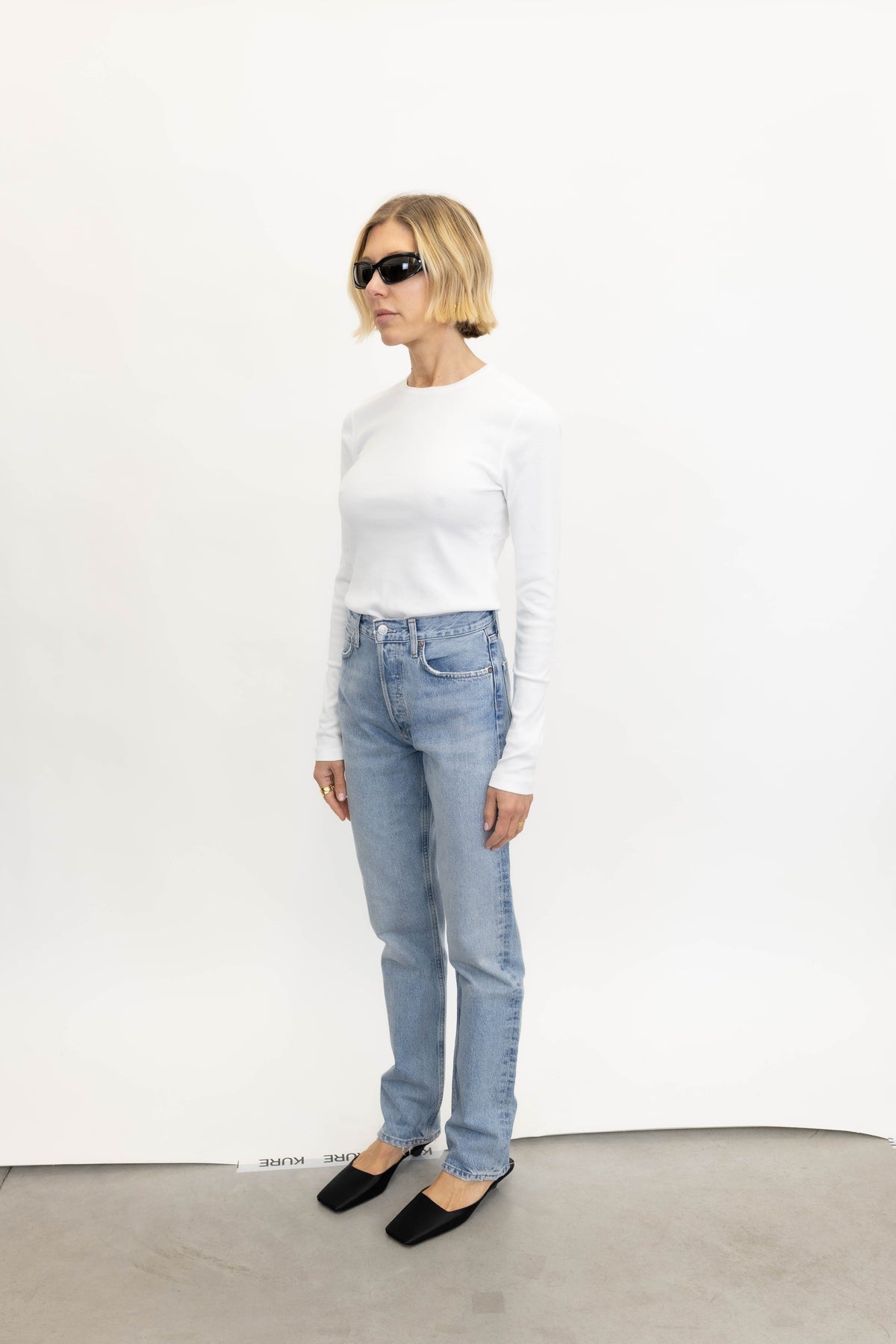 BRITA FLAT T-SHIRT IN WHITE T-SHIRT BY MALENE BIRGER 