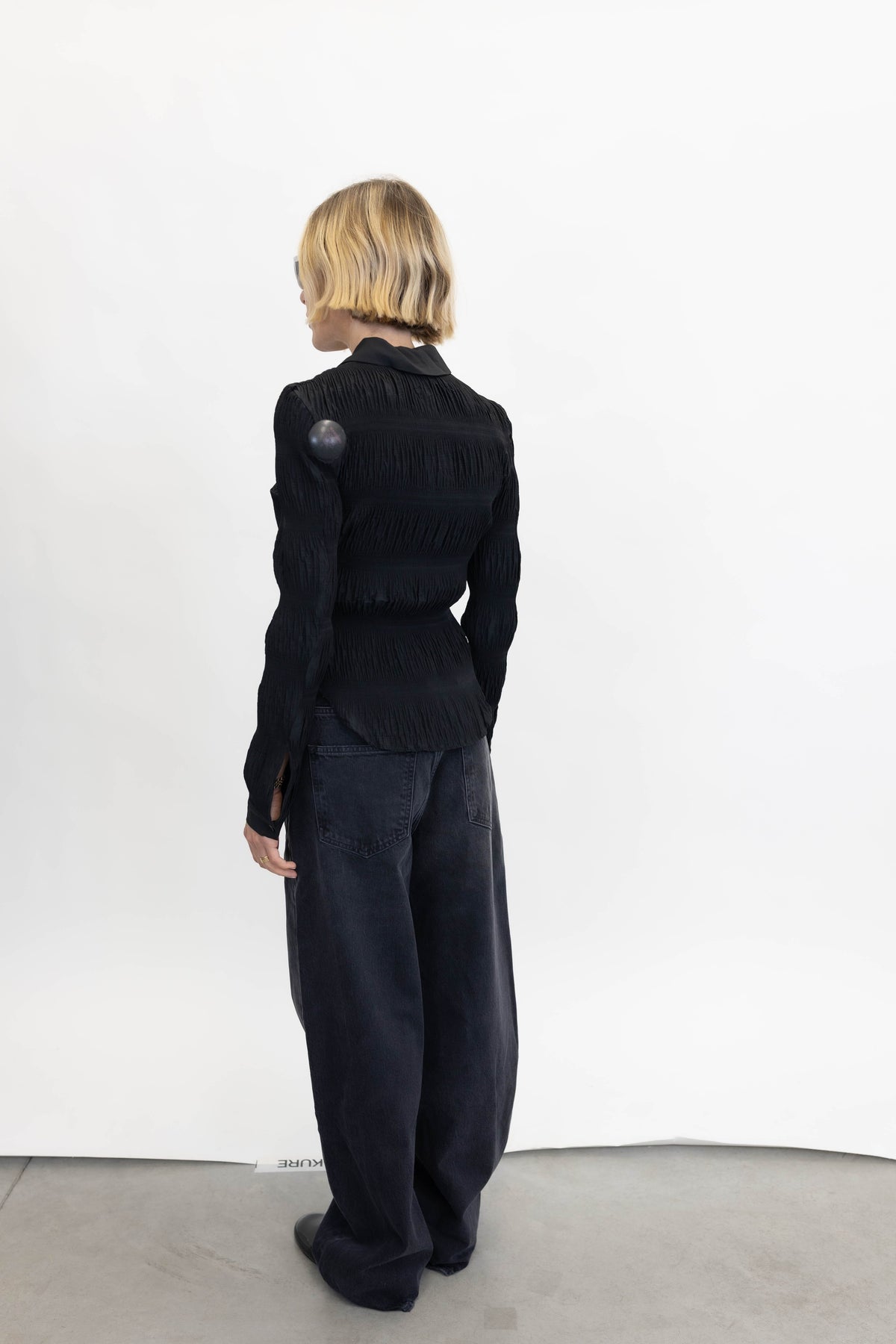 ELIANA POLO SHIRT IN BLACK POLO WON HUNDRED 