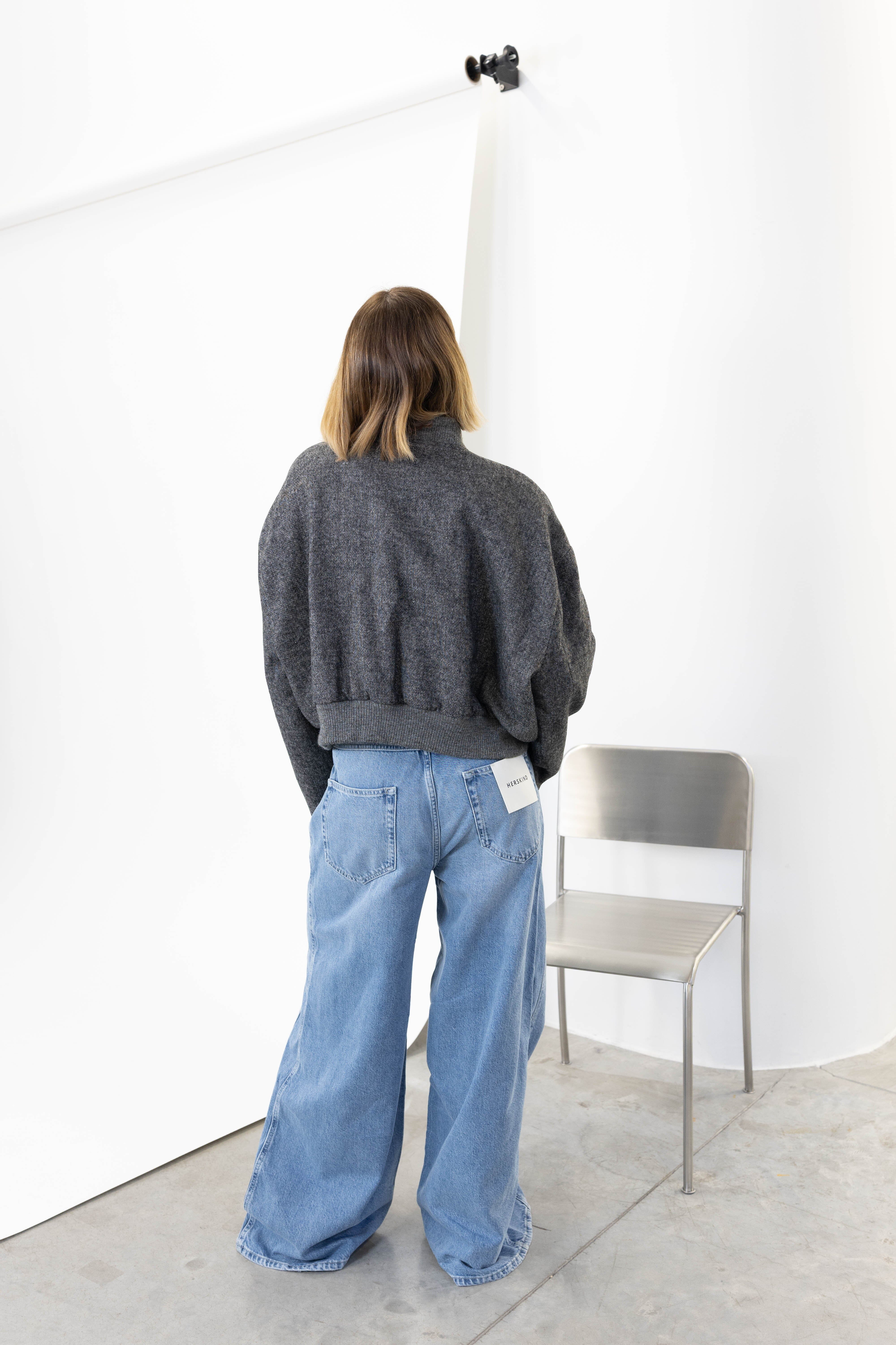 JOAKIM OVERSIZED CROPPED BOMBER JACKET KURE 