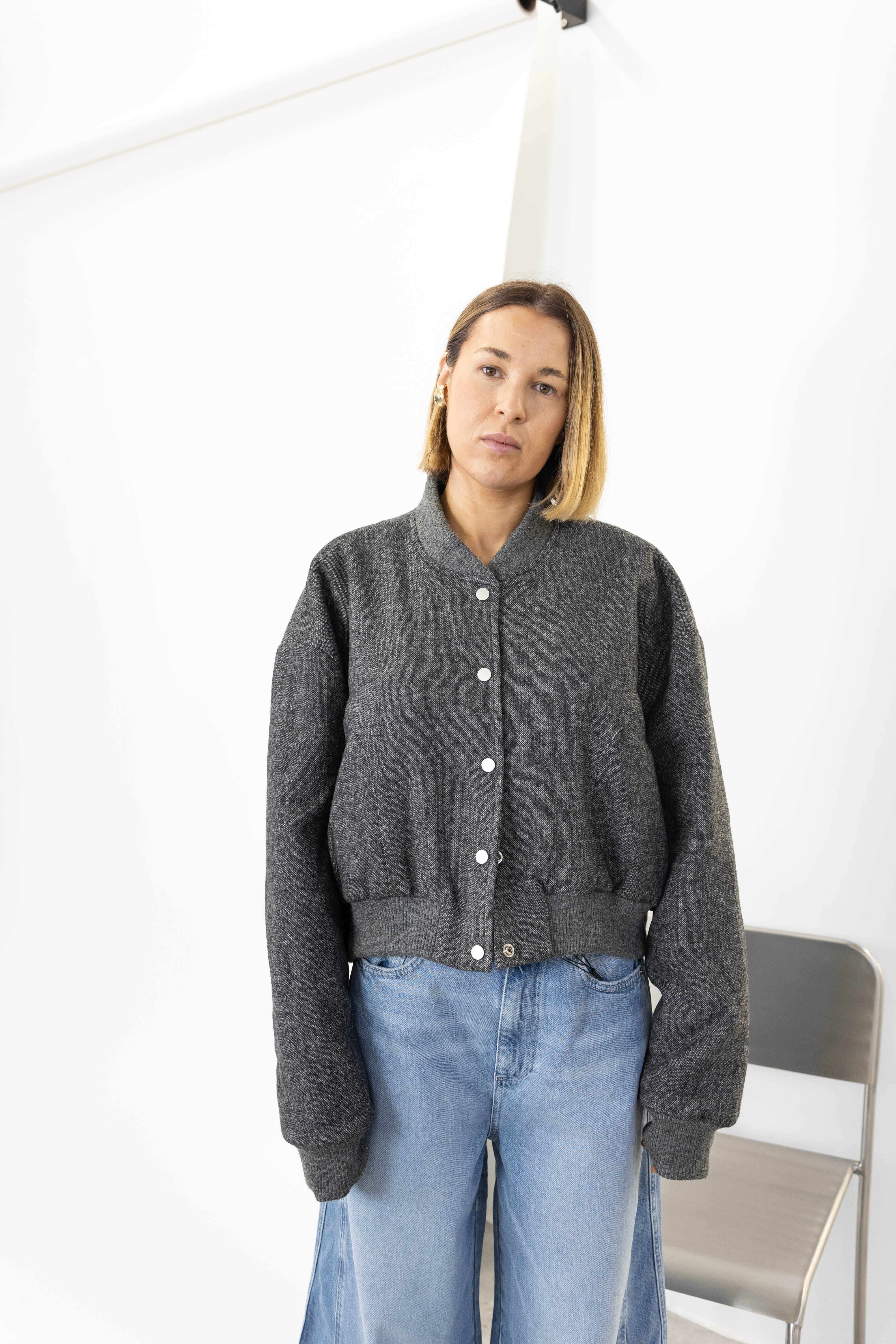 JOAKIM OVERSIZED CROPPED BOMBER JACKET KURE 