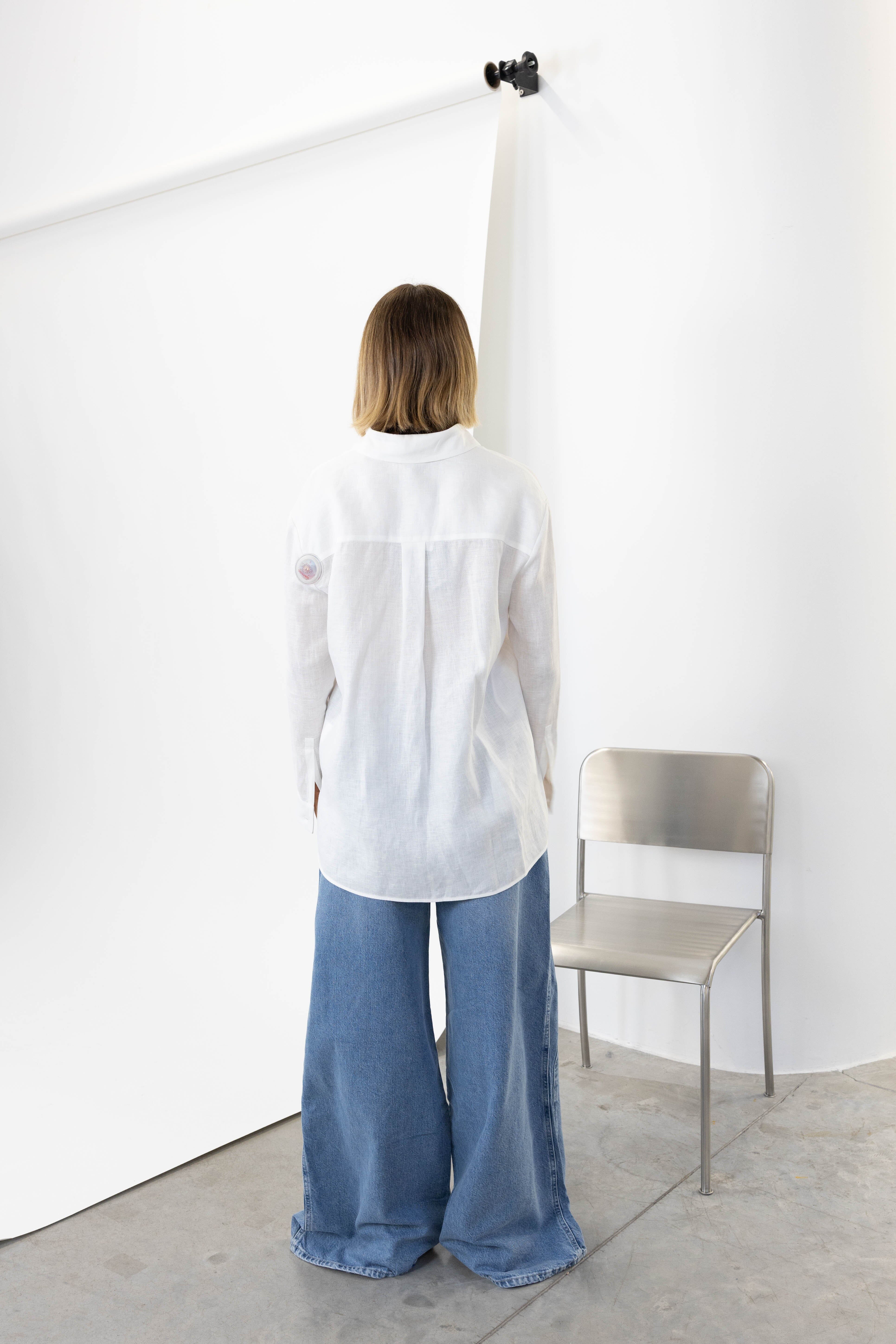 FILO LINEN SHIRT IN WHITE SHIRT MAXMARA 