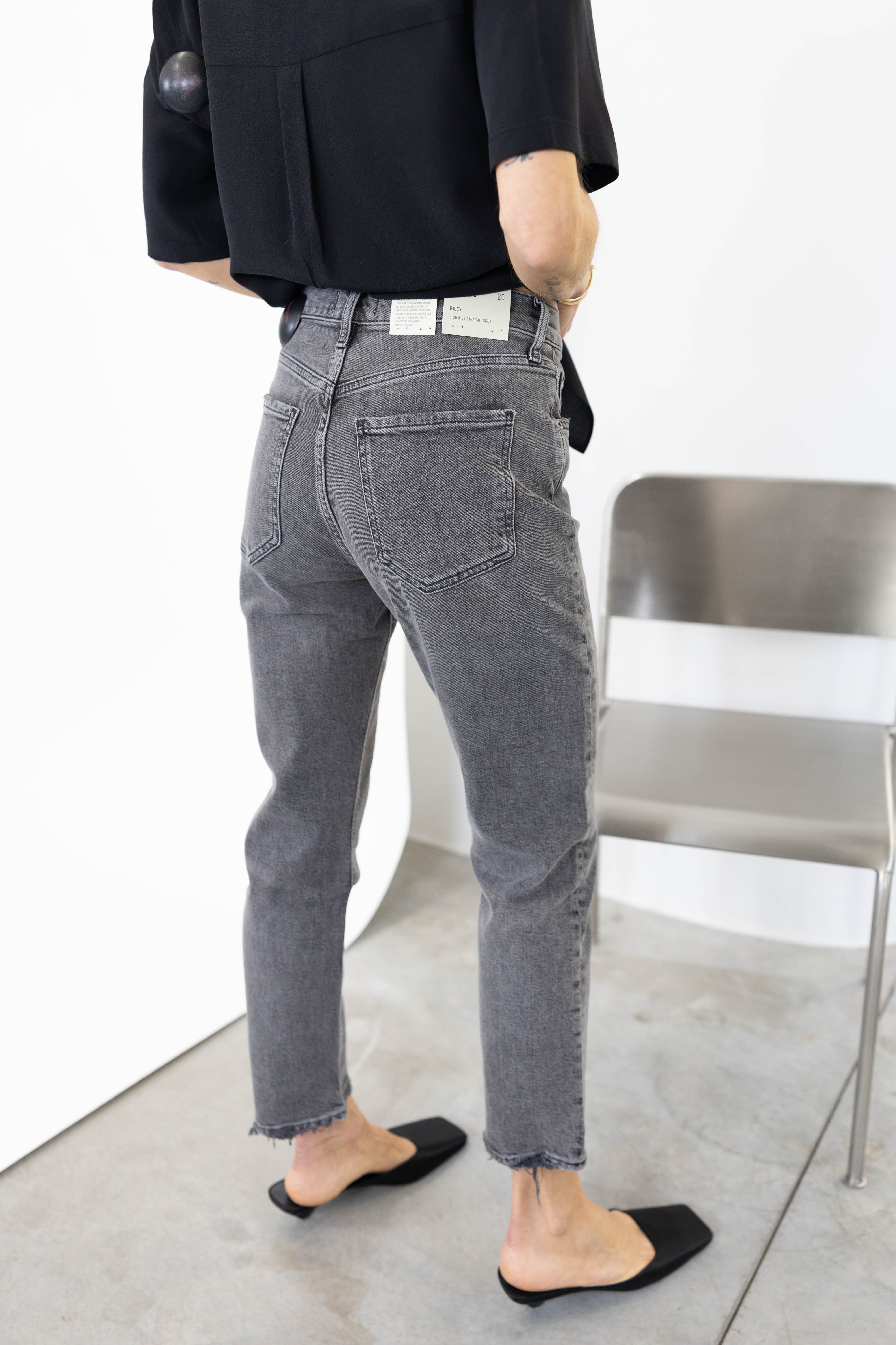 RILEY HIGH RISE STRAIGHT CROP IN CENTURY JEANS AGOLDE 