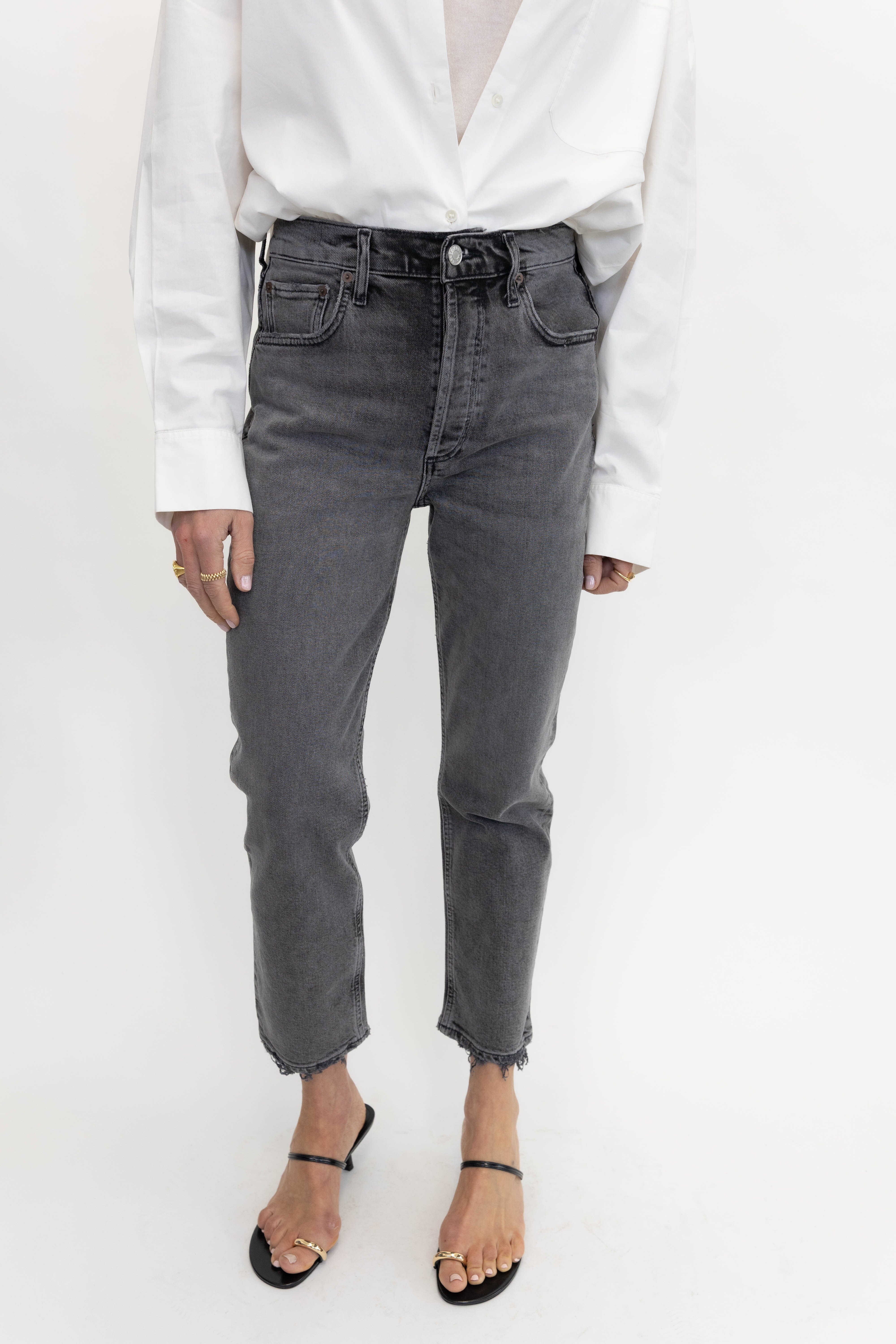 RILEY HIGH RISE STRAIGHT CROP IN CENTURY JEANS AGOLDE 