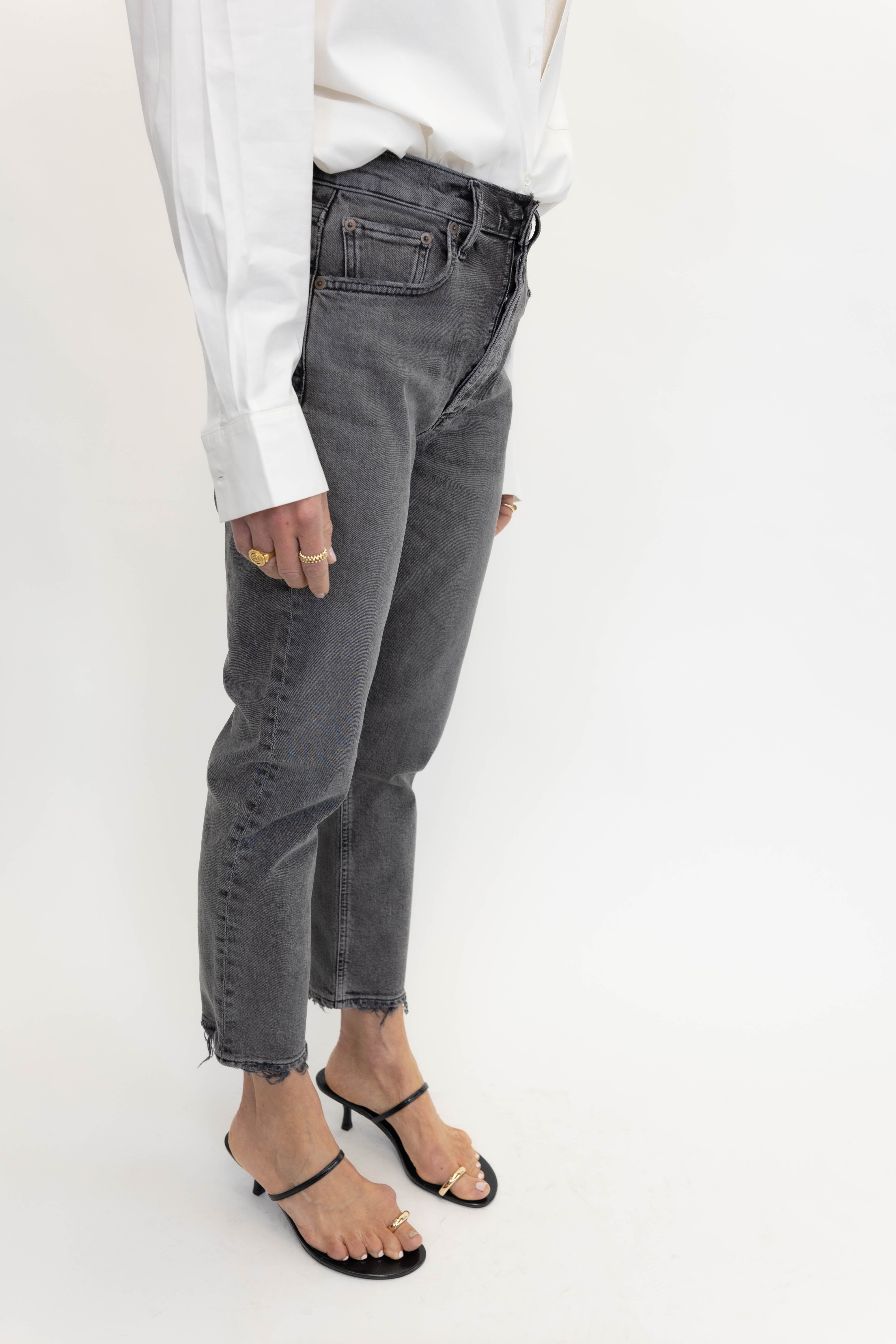 RILEY HIGH RISE STRAIGHT CROP IN CENTURY JEANS AGOLDE 