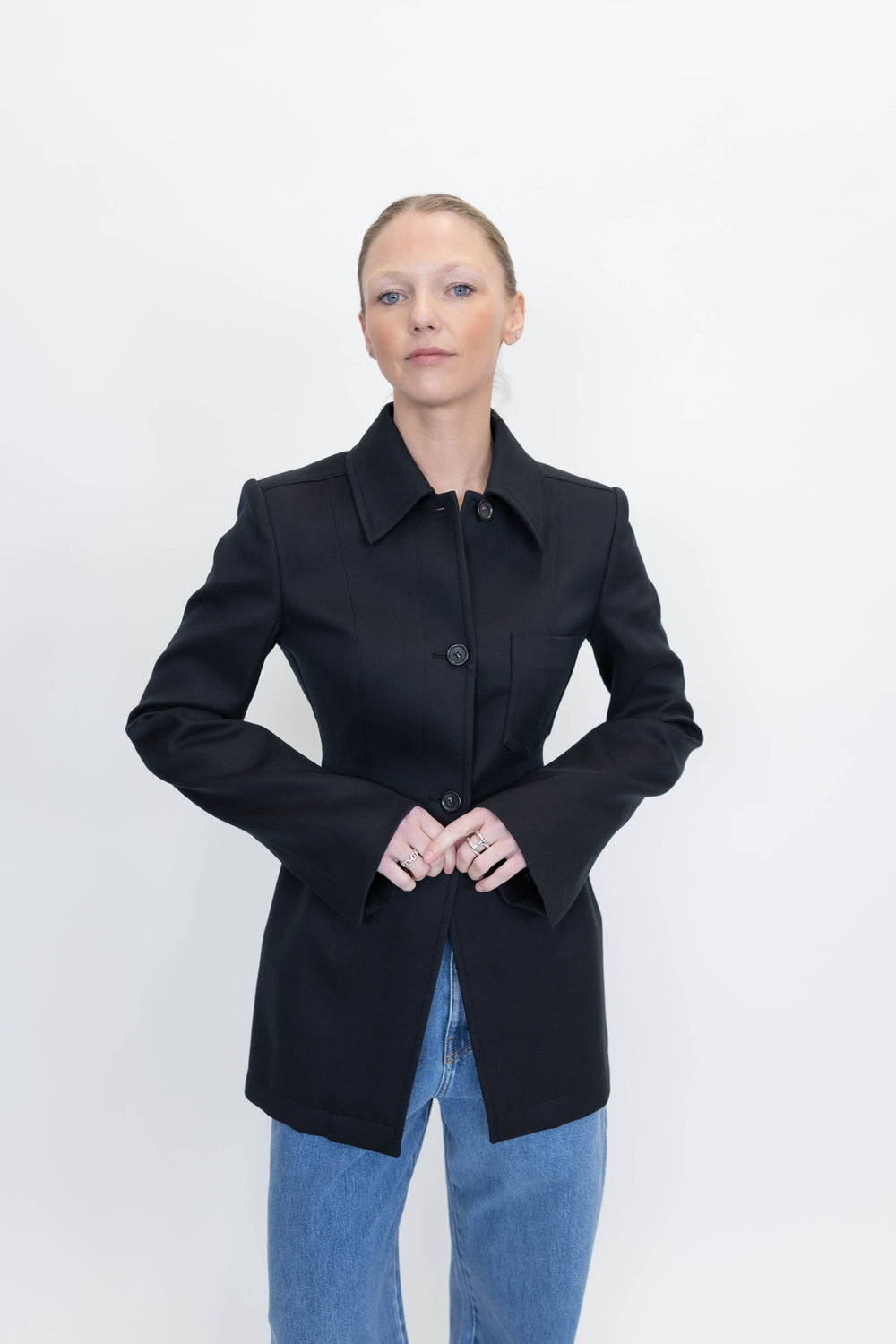 OTTELIA BLAZER IN BLACK