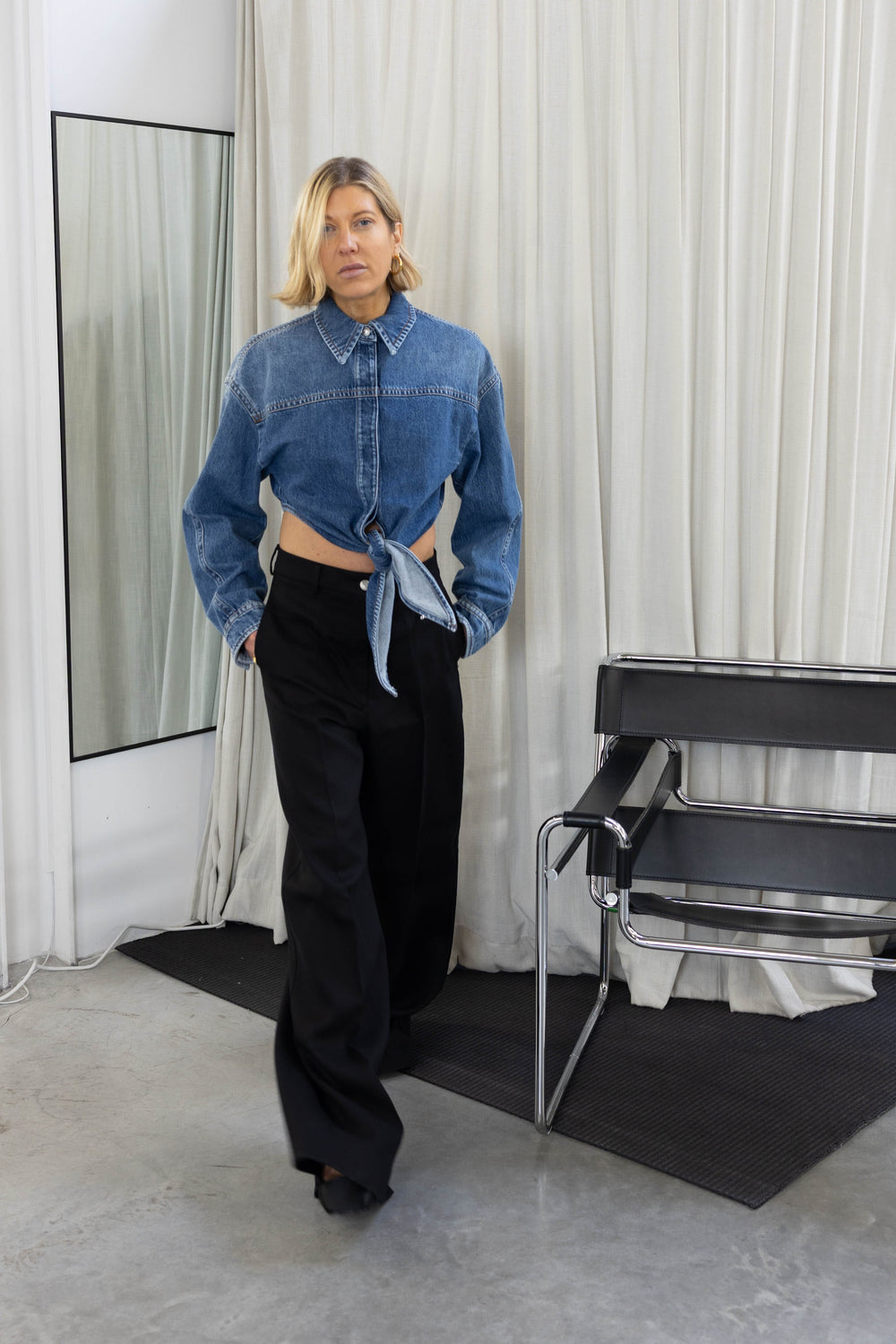 GELATINA TROUSERS IN BLACK PANTS MAXMARA 