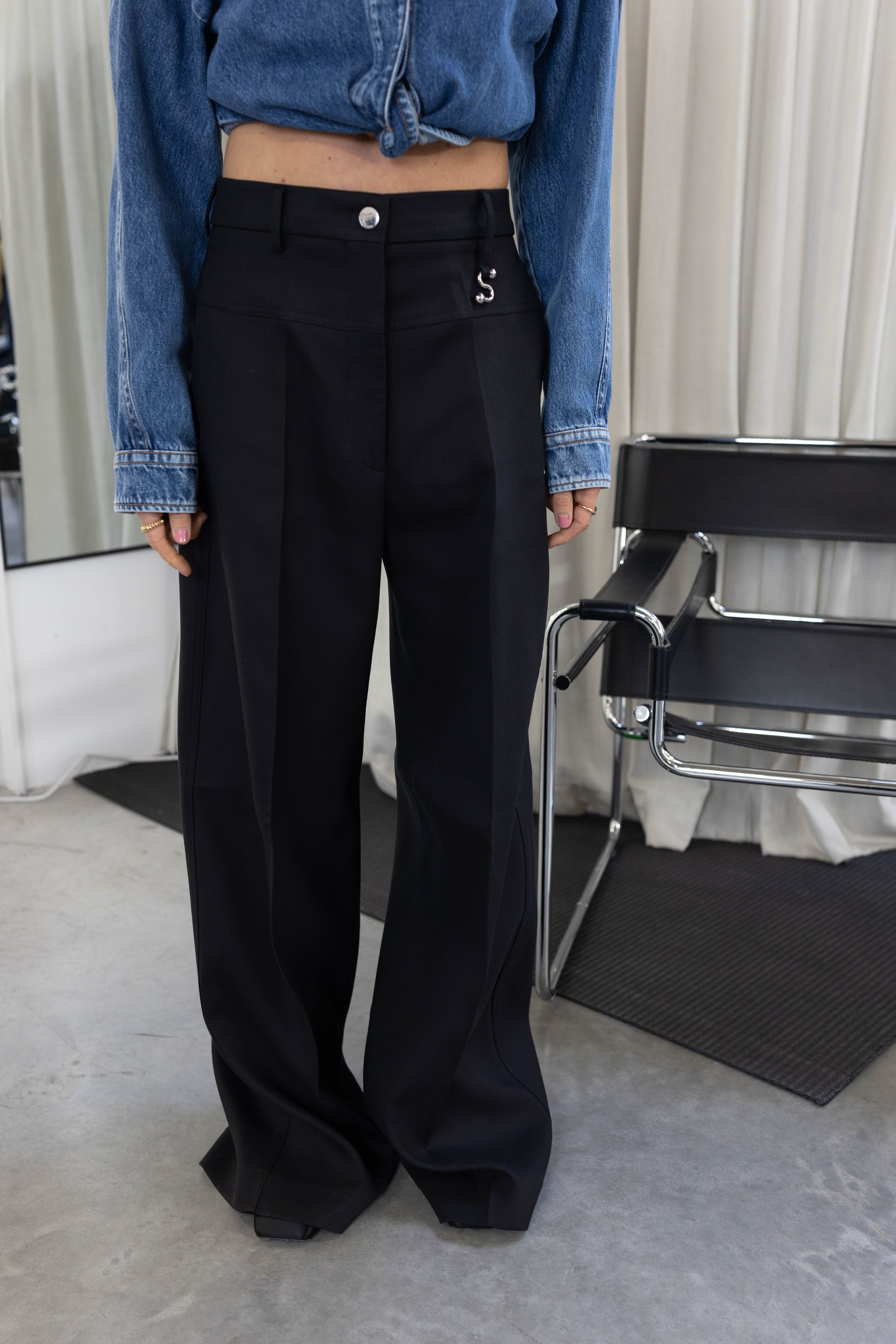 GELATINA TROUSERS IN BLACK PANTS MAXMARA 