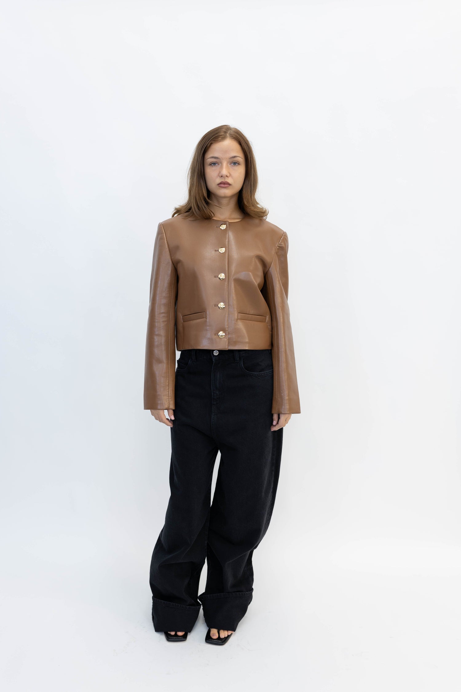 COCO WIDE JEANS IN GRAPHITE BLACK JEANS ICON DENIM 