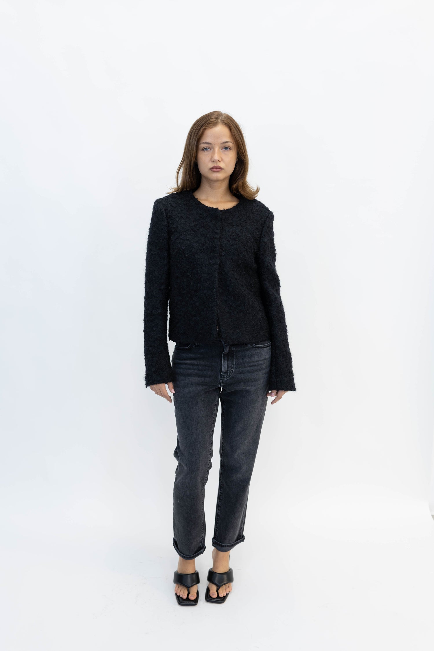 THE BORROWED JEANS IN DECO JEANS FRAME 