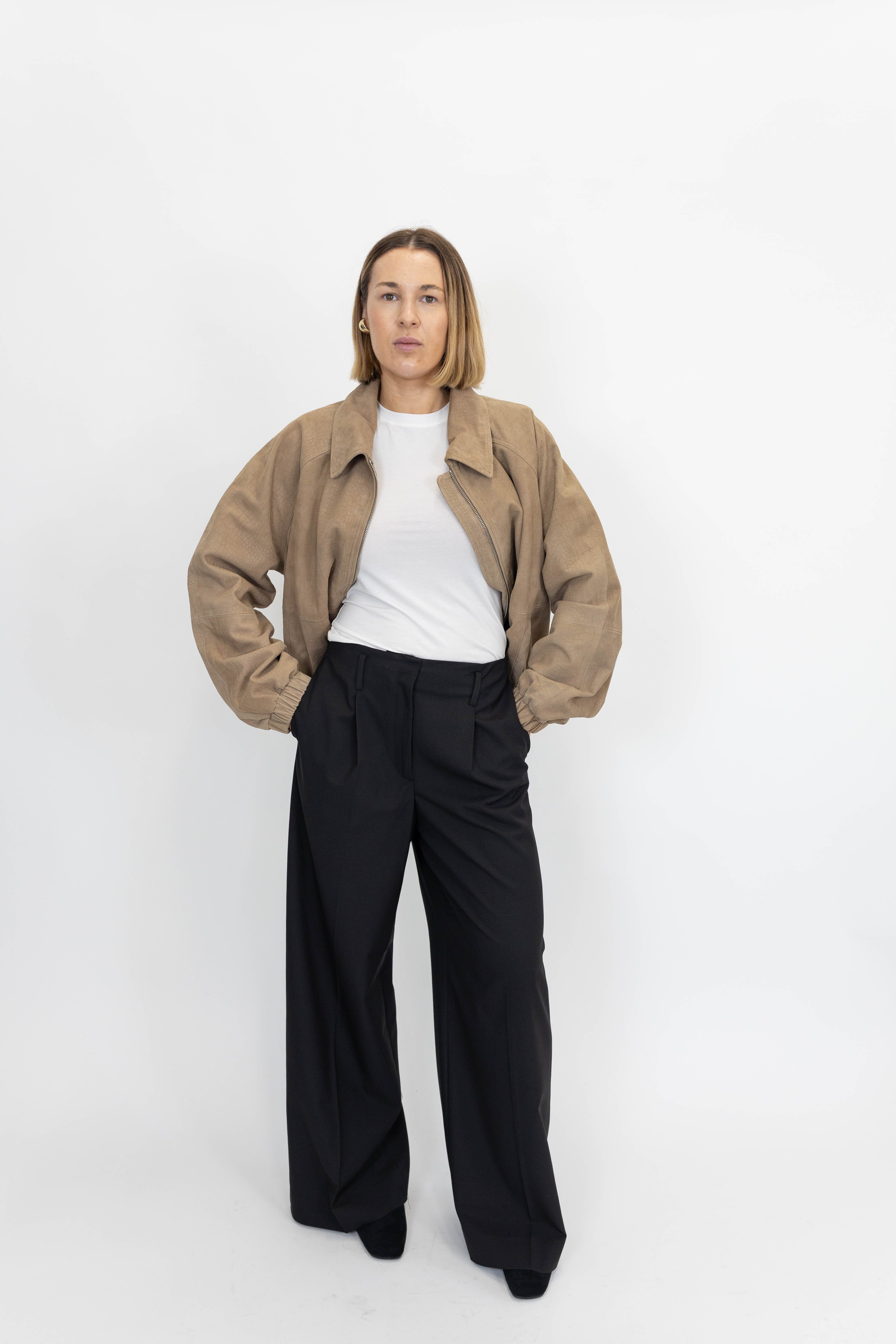 FELICIA MIDT WAIST PANTS IN BLACK PANTS HERSKIND 