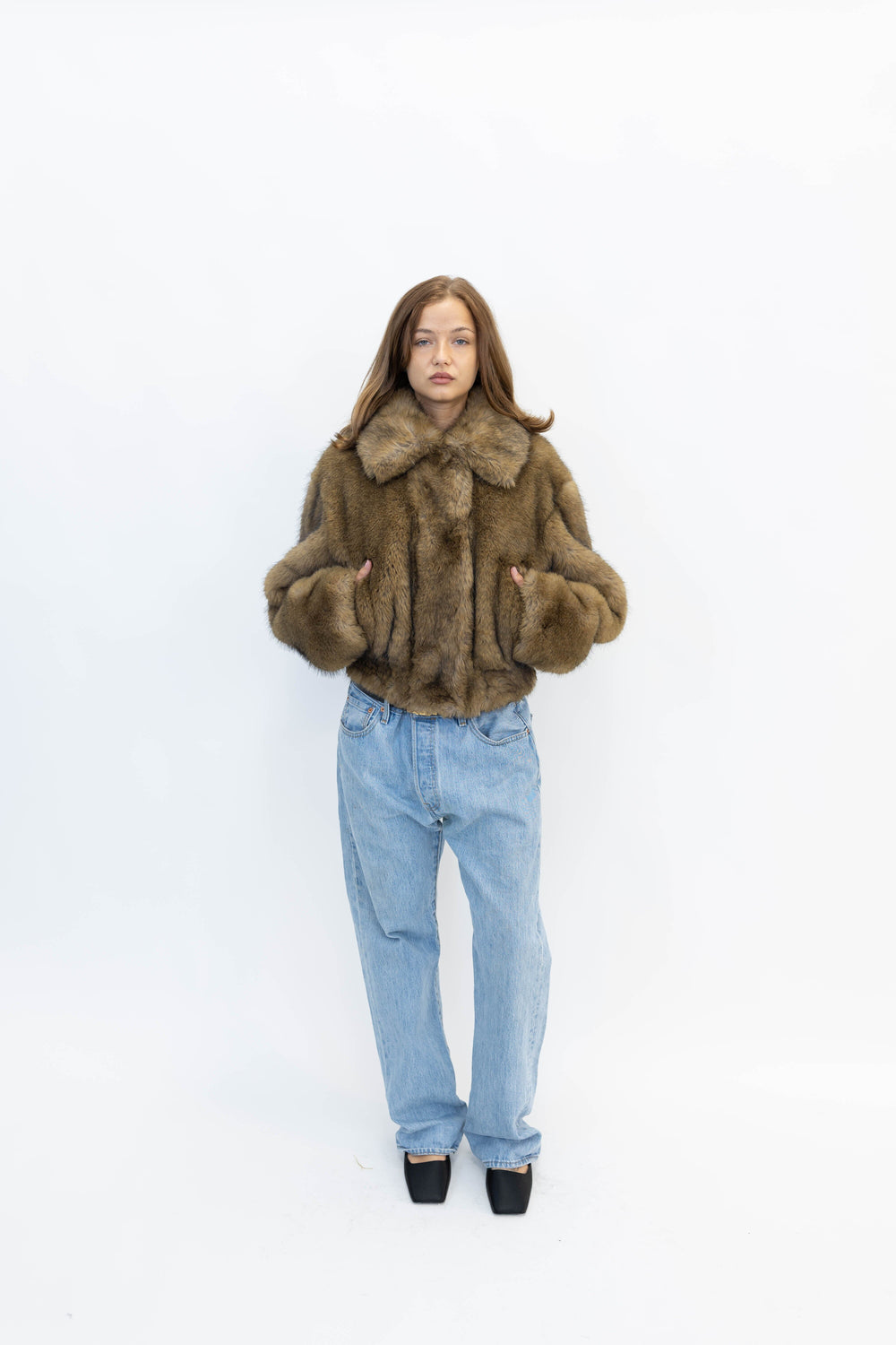 LENA JACKET IN NATURAL BROWN JACKET STAND STUDIO 