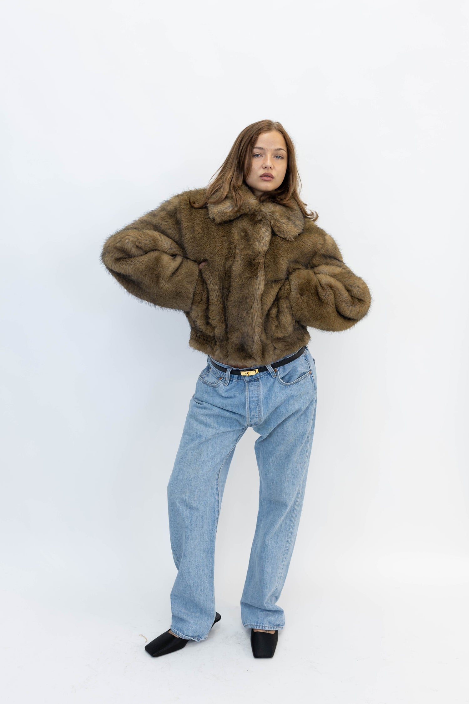 LENA JACKET IN NATURAL BROWN JACKET STAND STUDIO 