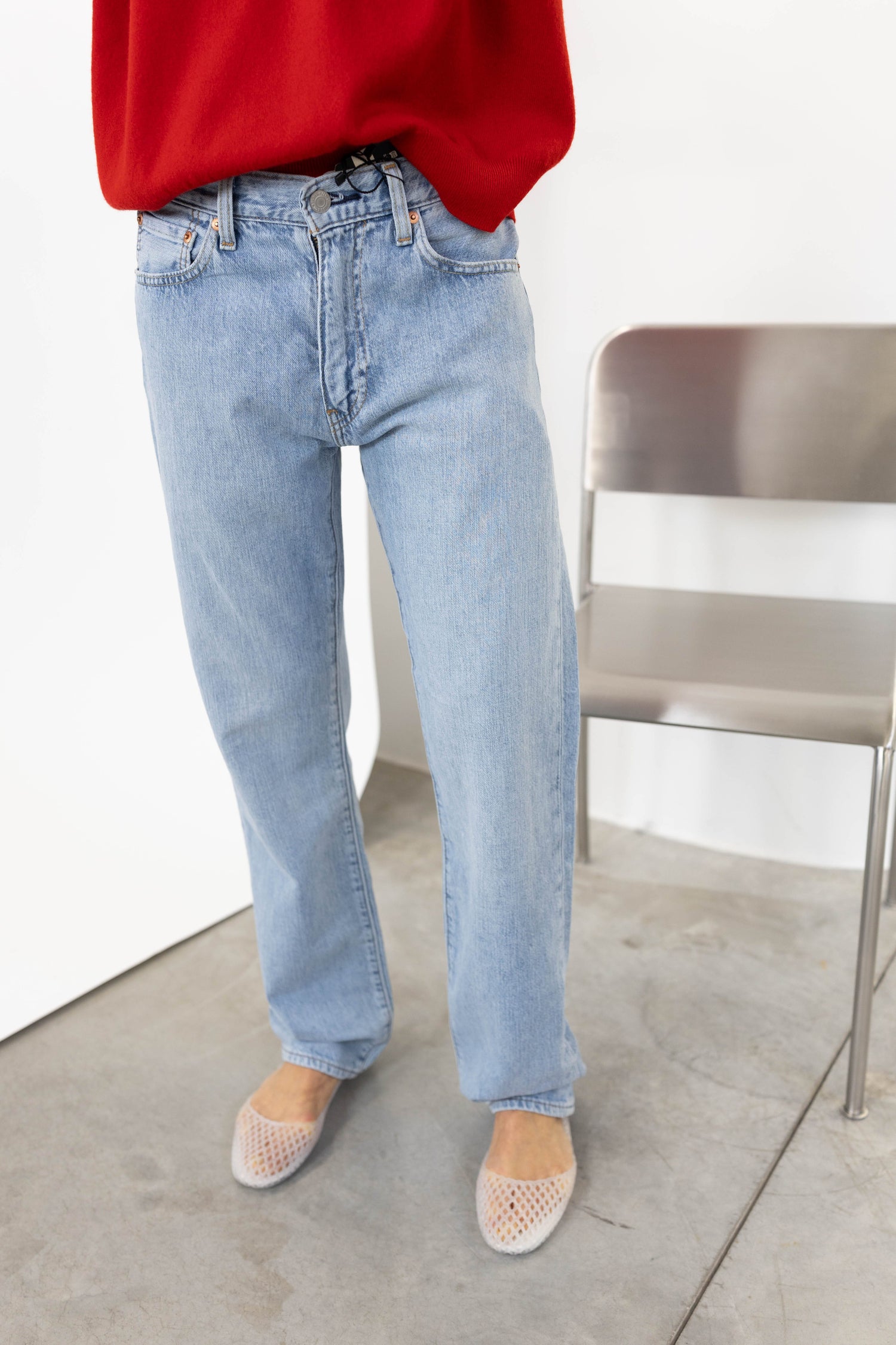 LEVI’S 555 RELAXED STRAIGHT JEANS IN CALL ME AGAIN JEANS LEVI’S 