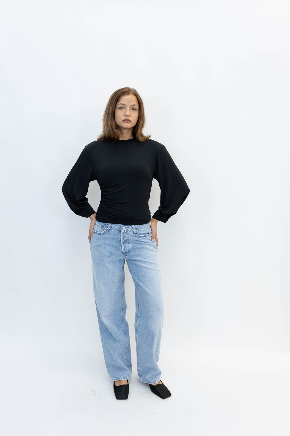 GLORIA TOP IN BLACK TOP IRO 
