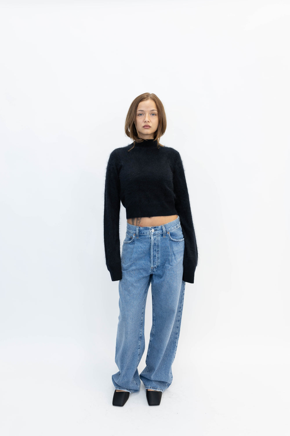 GUBBIO CASHMERE SWEATER IN BLACK SWEATER MAXMARA 