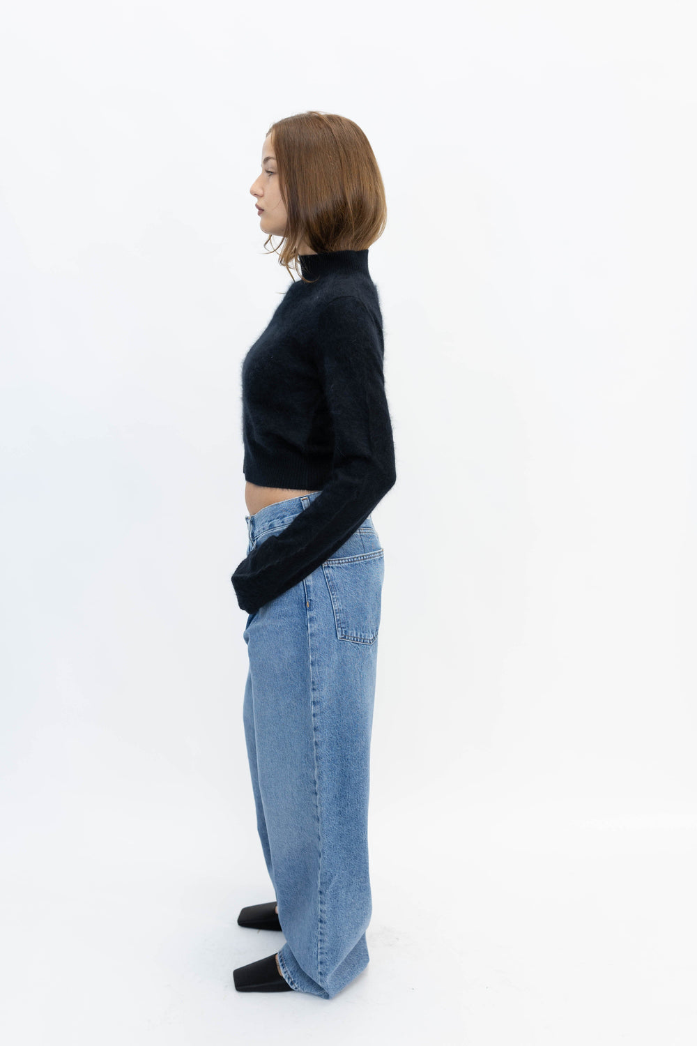 GUBBIO CASHMERE SWEATER IN BLACK SWEATER MAXMARA 