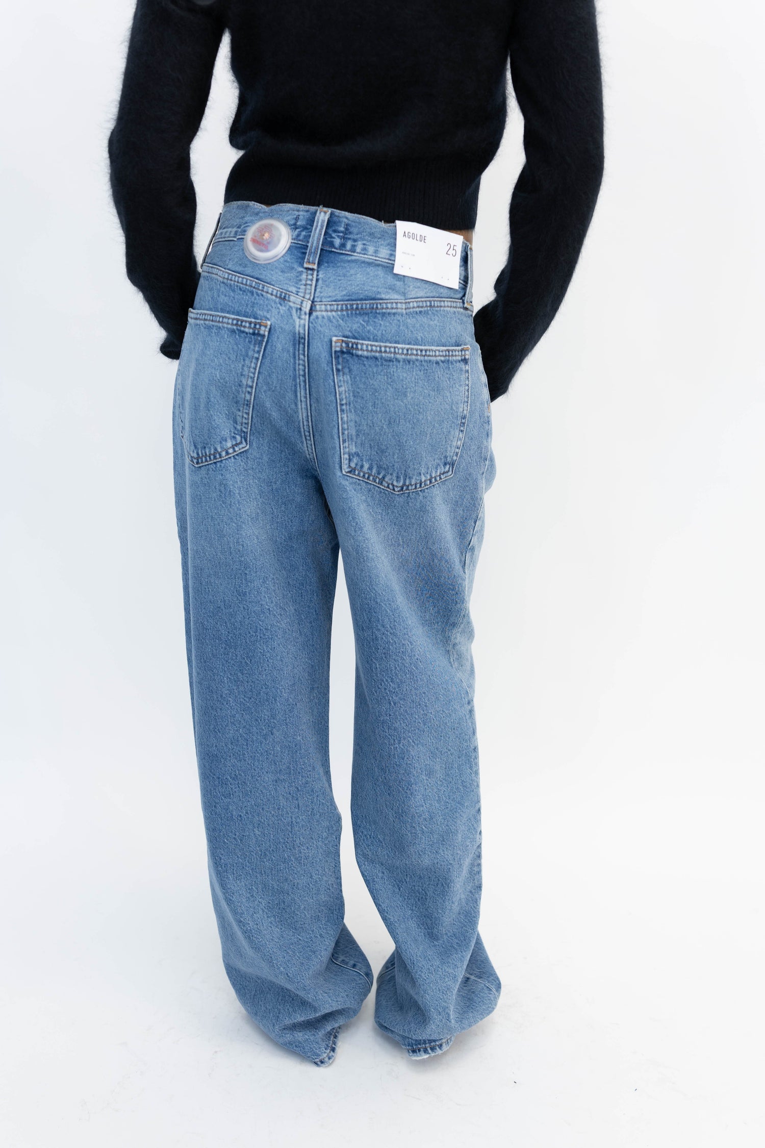 FRANKA PLEAT BAGGY IN MANTRA JEANS AGOLDE 