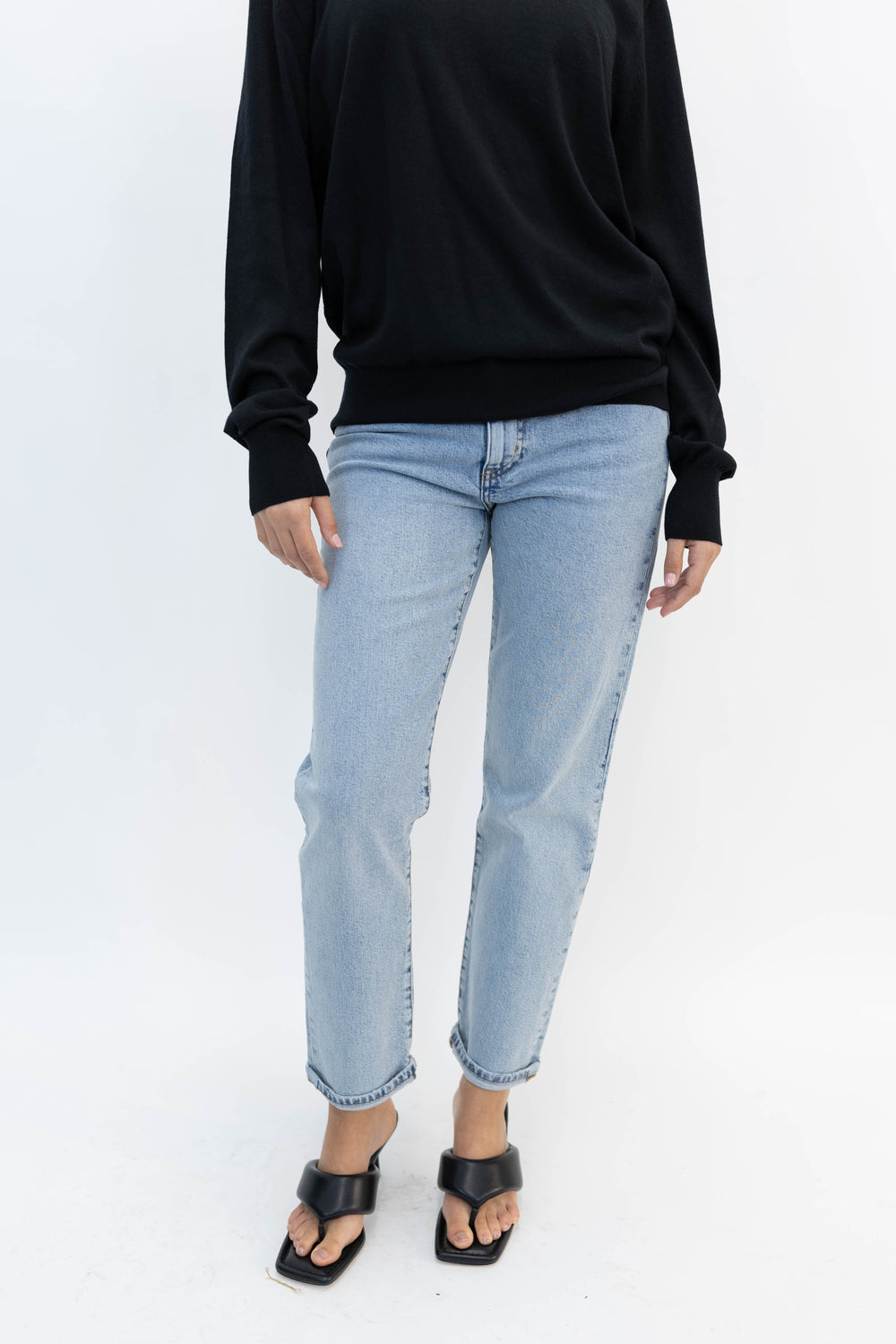 THE BORROWED JEANS IN DOLLY JEANS FRAME 