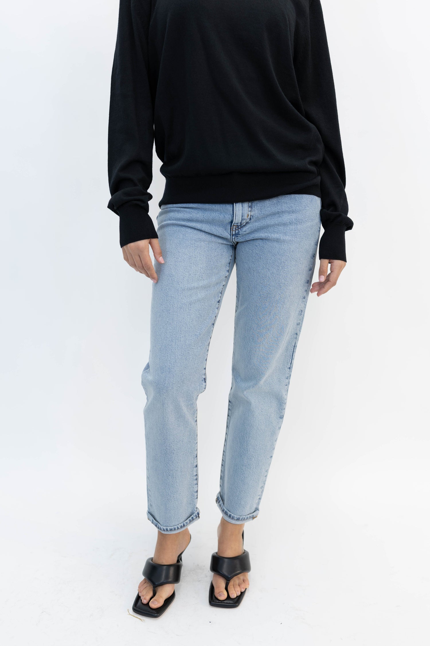 THE BORROWED JEANS IN DOLLY JEANS FRAME 