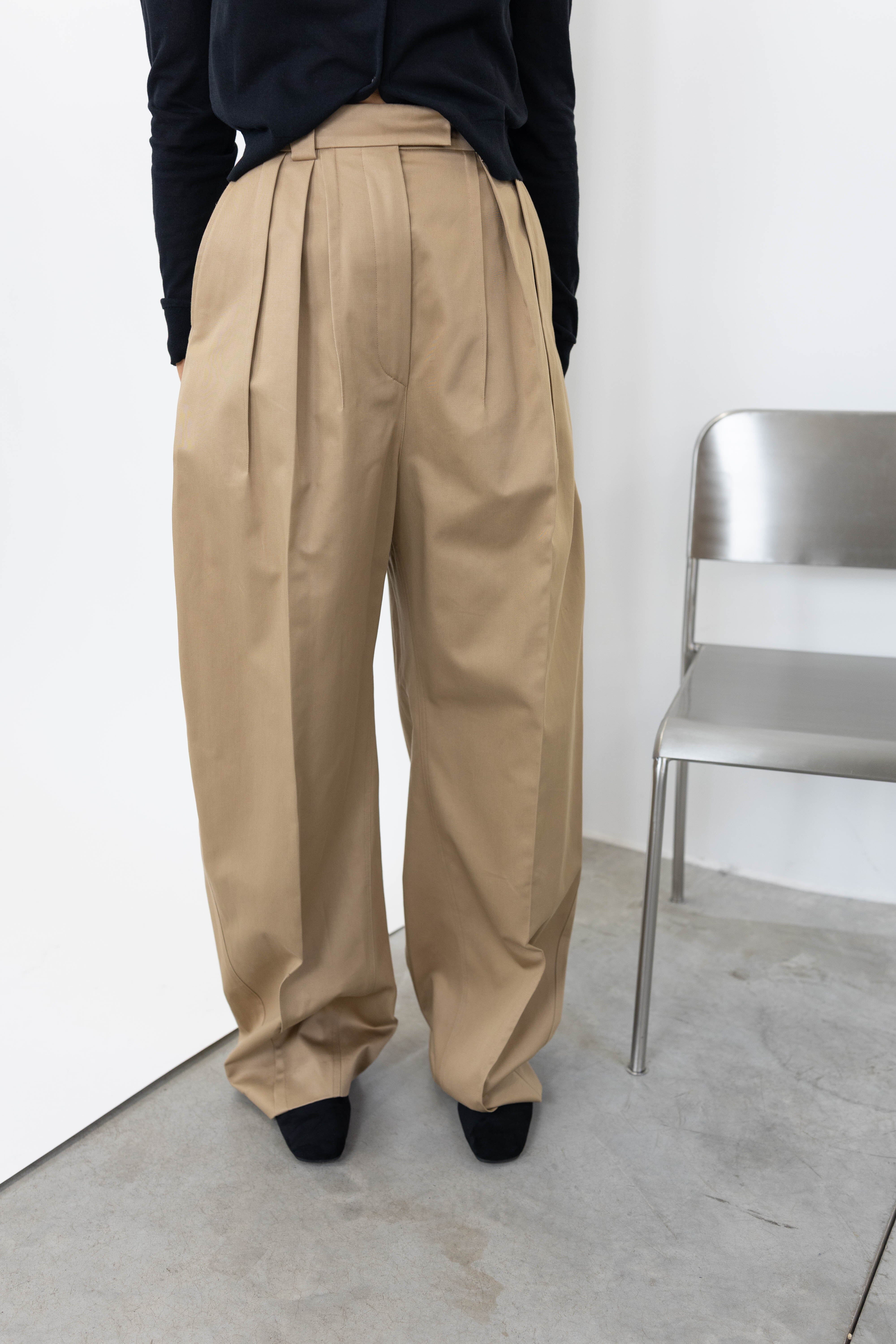 IDONEO TROUSERS IN BISCUIT PANTS MAXMARA 