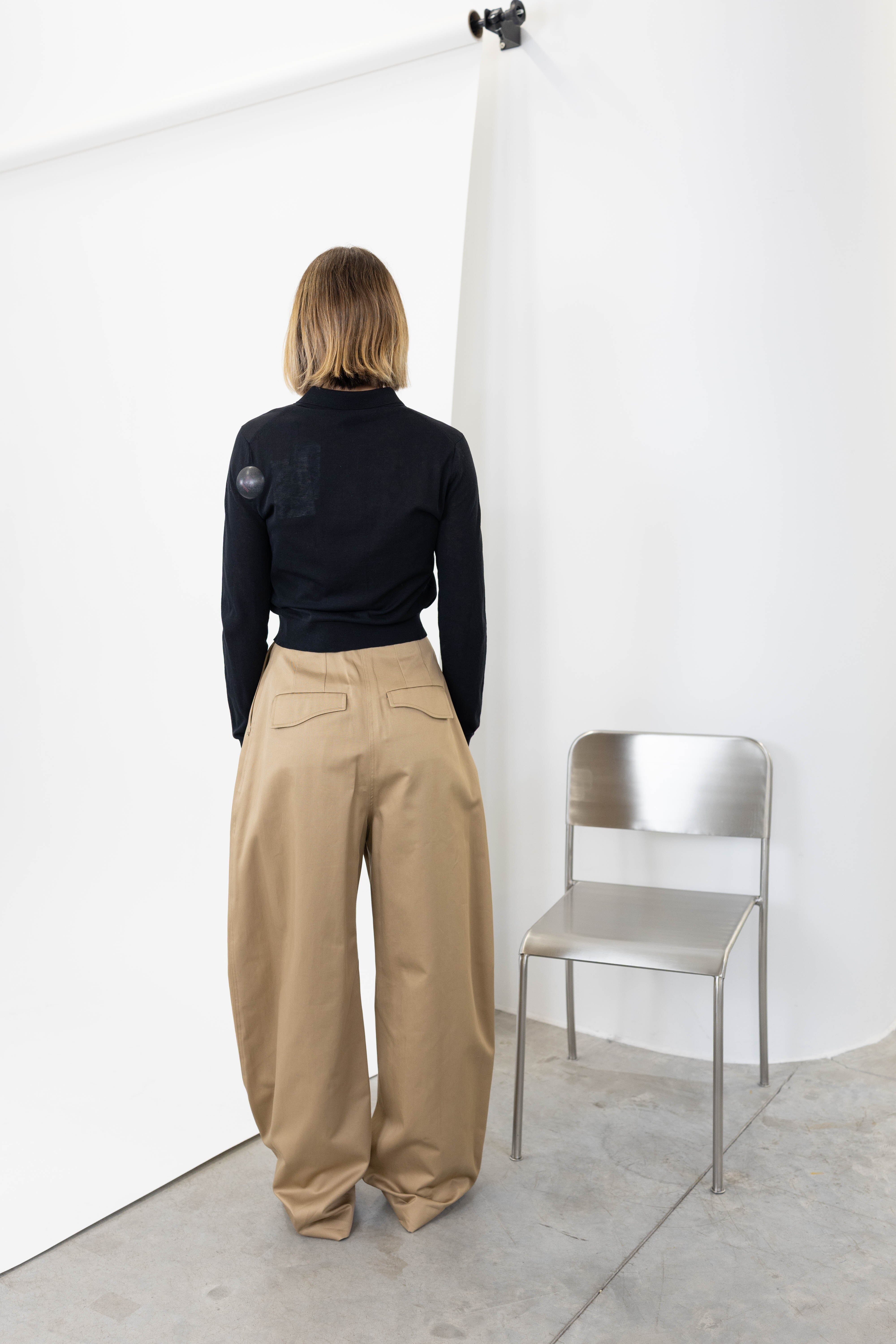 IDONEO TROUSERS IN BISCUIT PANTS MAXMARA 