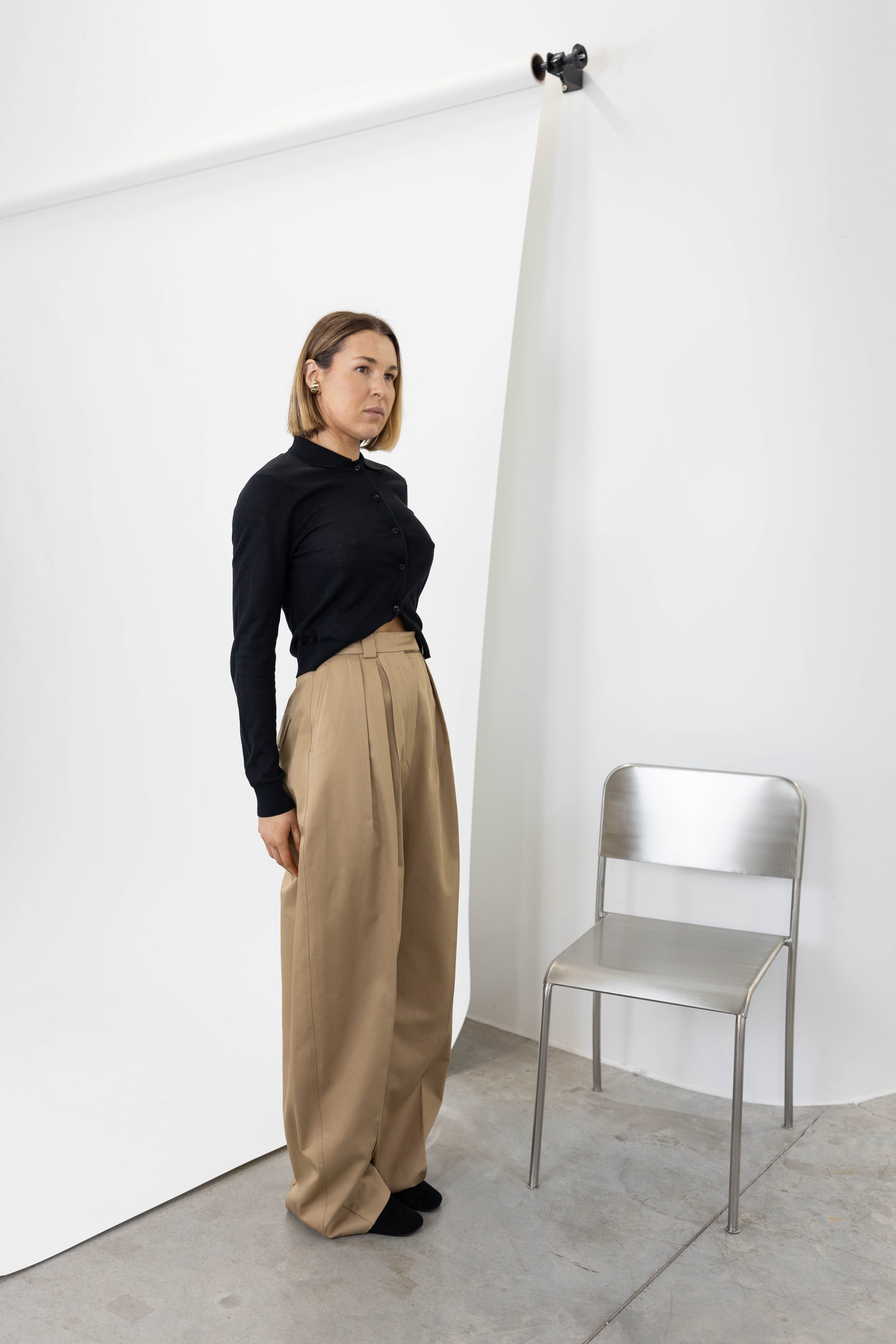 IDONEO TROUSERS IN BISCUIT PANTS MAXMARA 