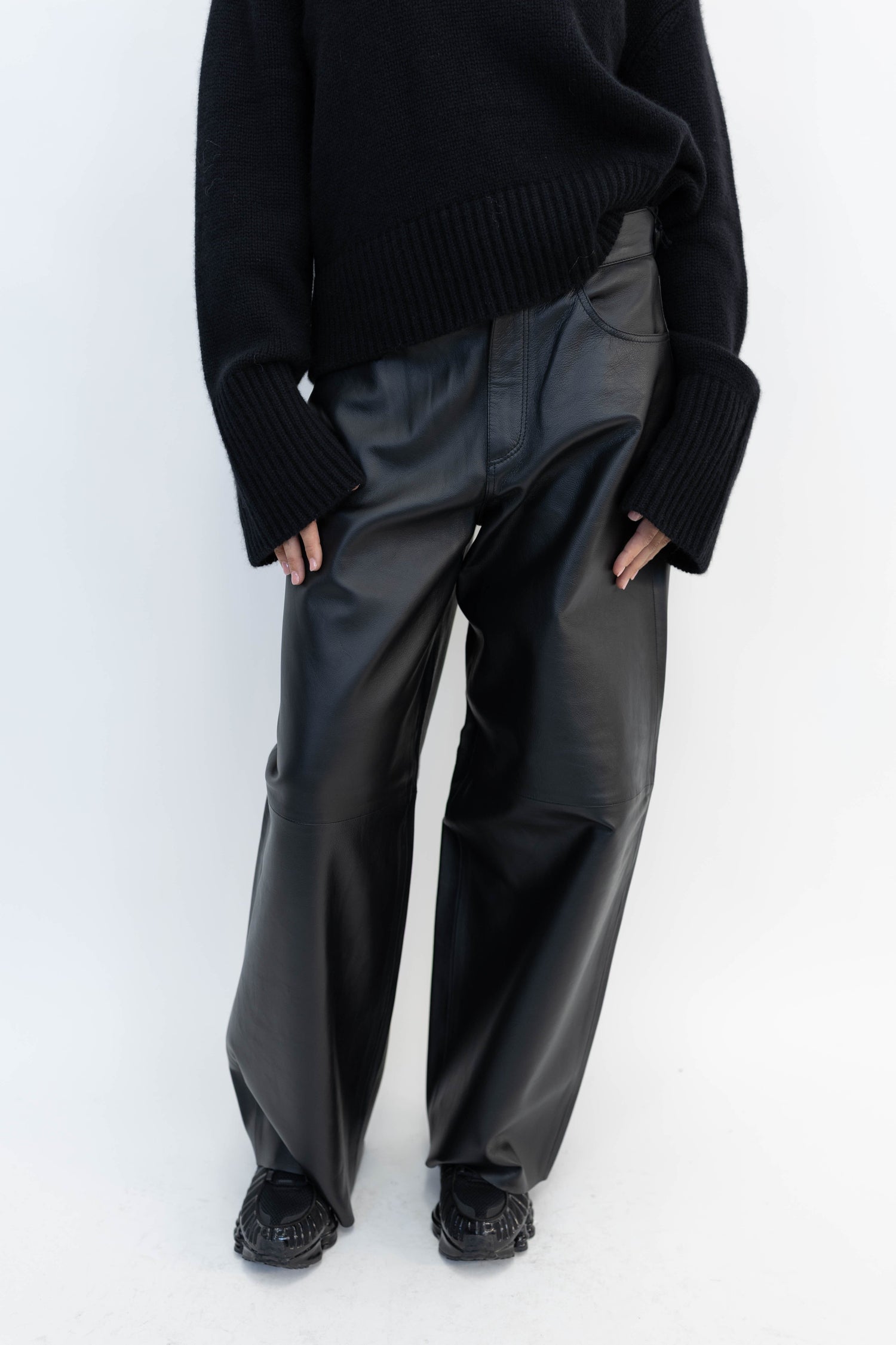 BETHANY LEATHER PANTS BLACK PANT HAIKURE 
