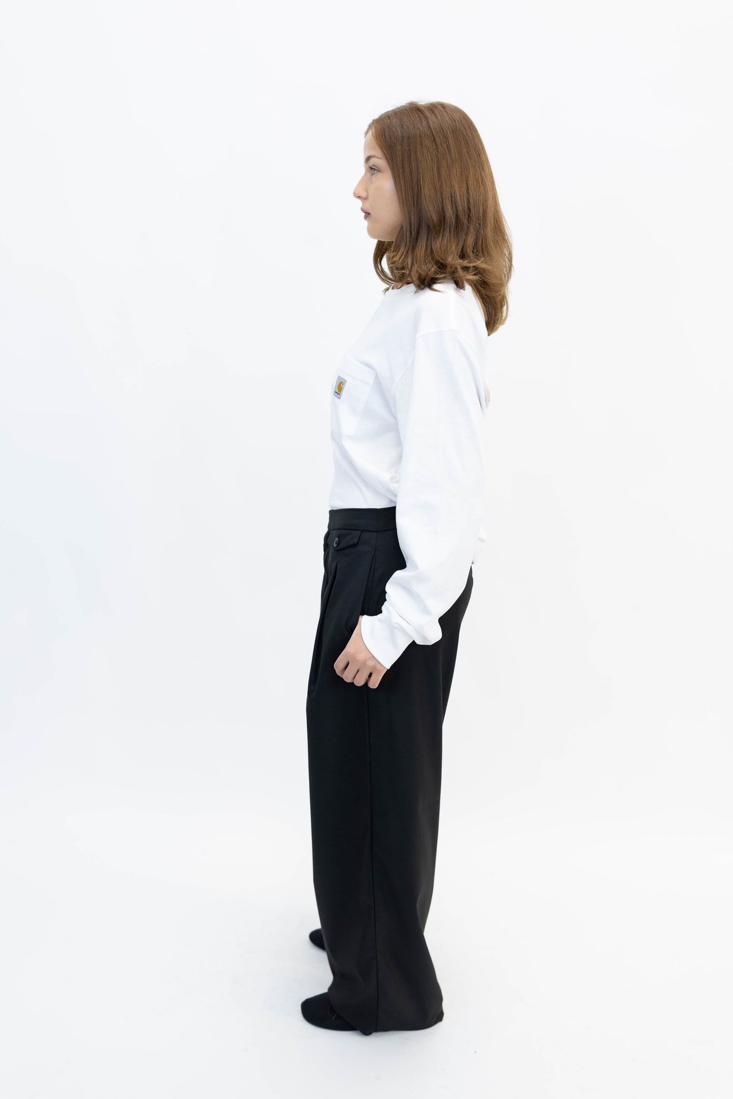 LONGSLEEVE POCKET T-SHIRT IN WHITE T-SHIRT CARHARTT 