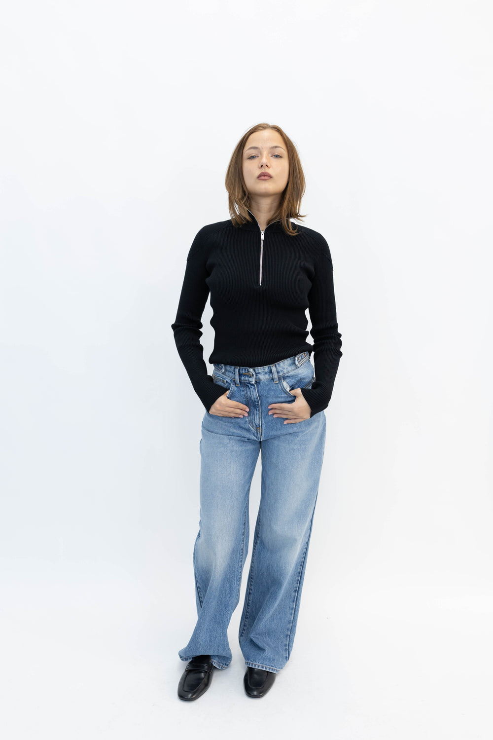STEEVE TROUSERS IN BLUE JEANS IRO 