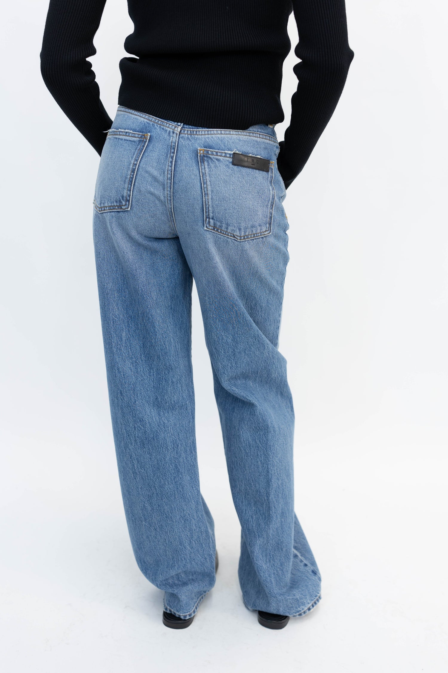 STEEVE TROUSERS IN BLUE JEANS IRO 