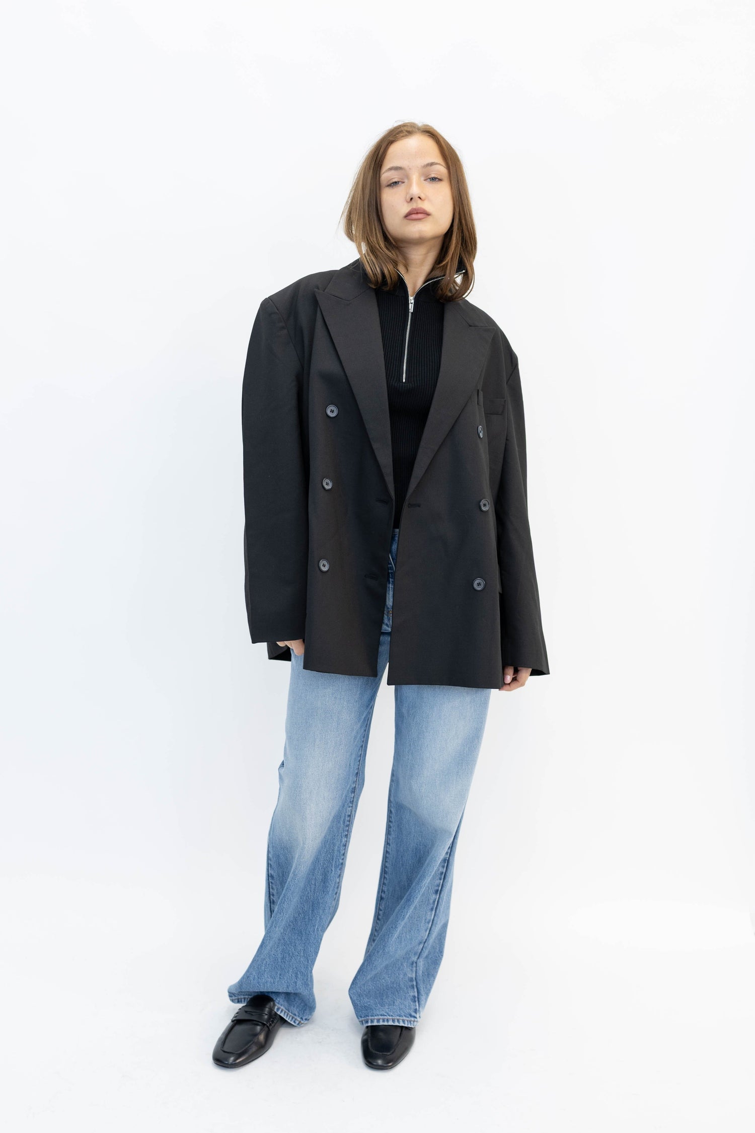OVERSIZED BLAZER DOUBLE BUTTONS BLAZER LA PISCINE 