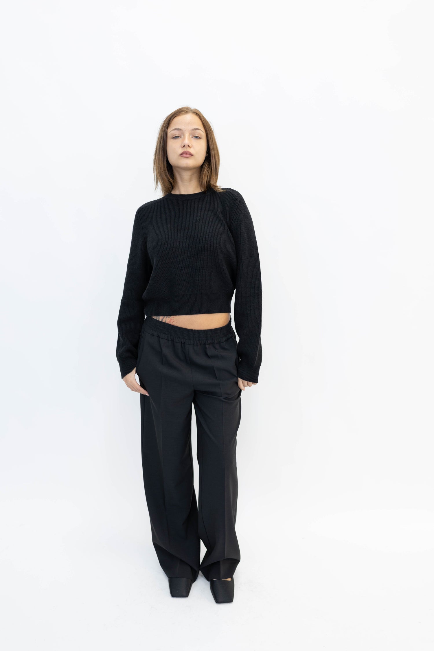 CELENA PULLOVER IN BLACK PULLOVER IRO 