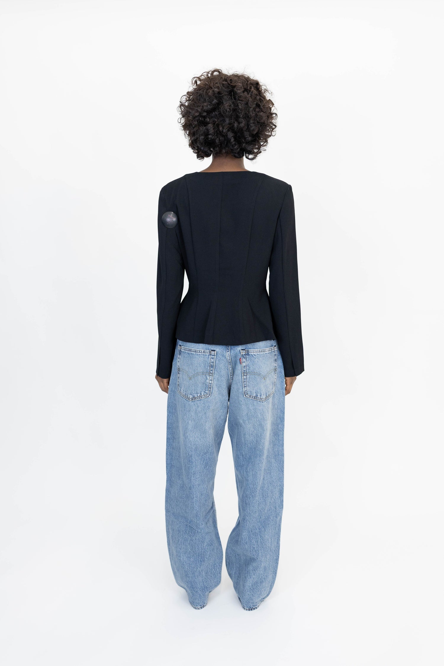 BRIENNE BLOUSE IN BLACK TOP STYLEIN 