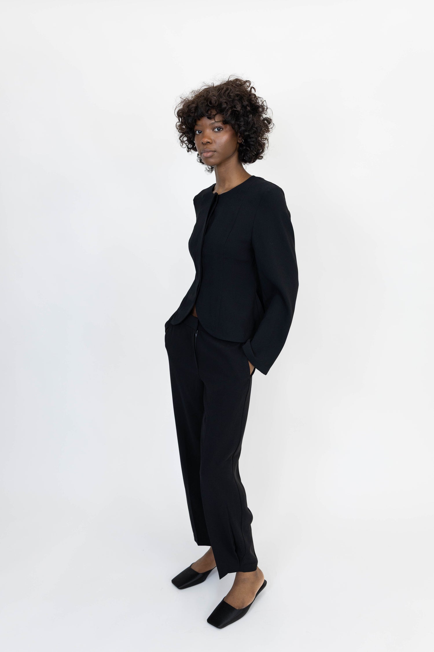 BERGIO TROUSERS IN BLACK PANTS STYLEIN 