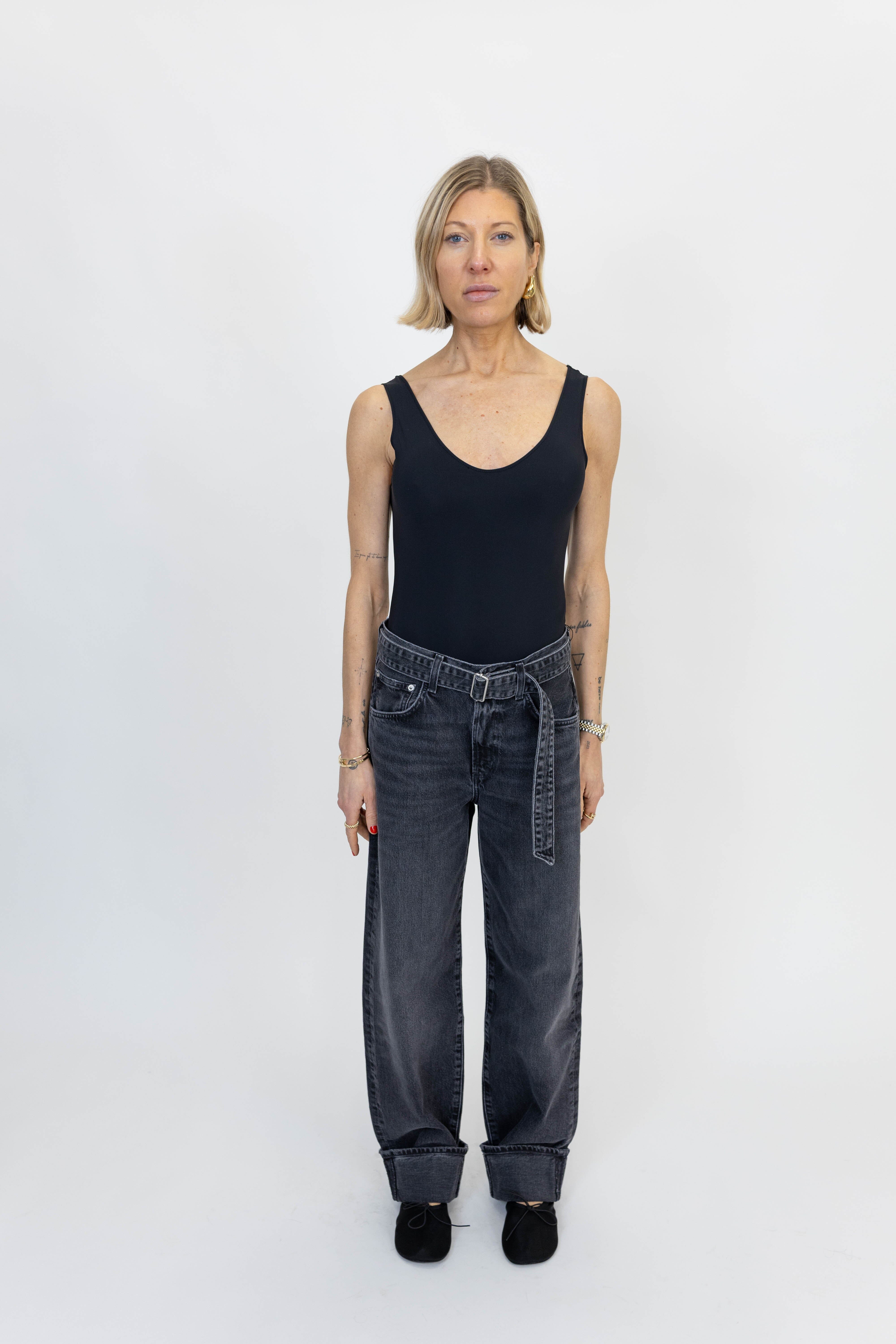 TORA BODYSUIT IN BLACK BODYSUIT AGOLDE 