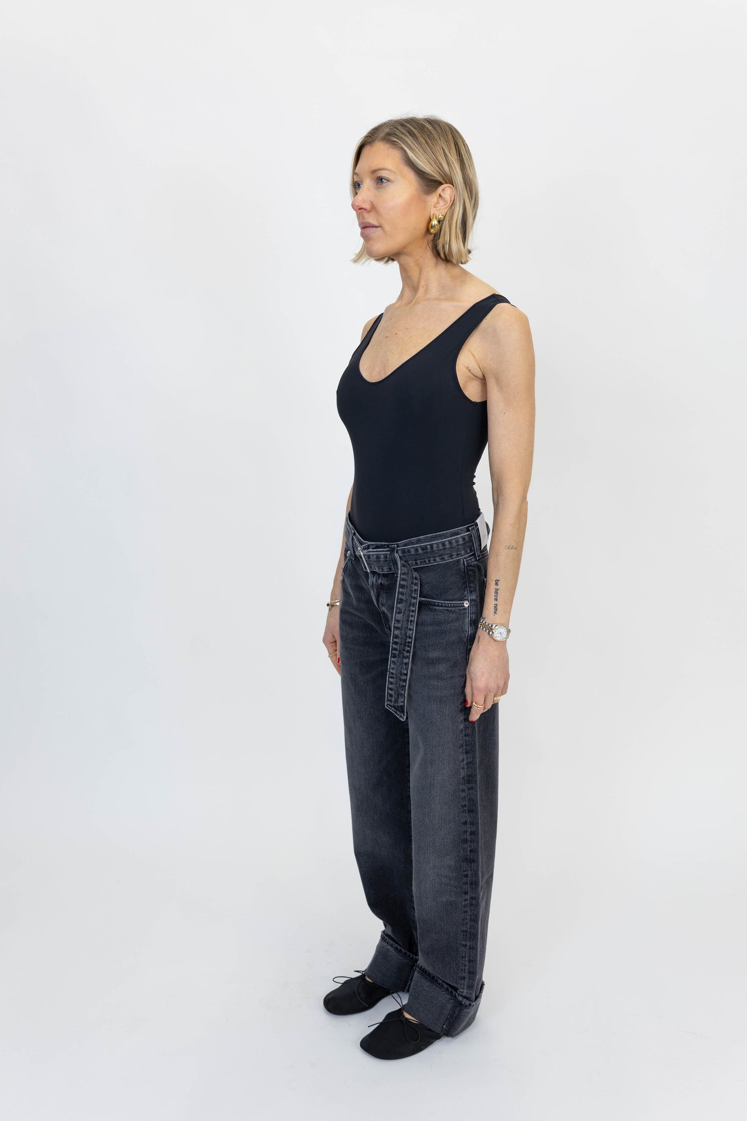 TORA BODYSUIT IN BLACK BODYSUIT AGOLDE 