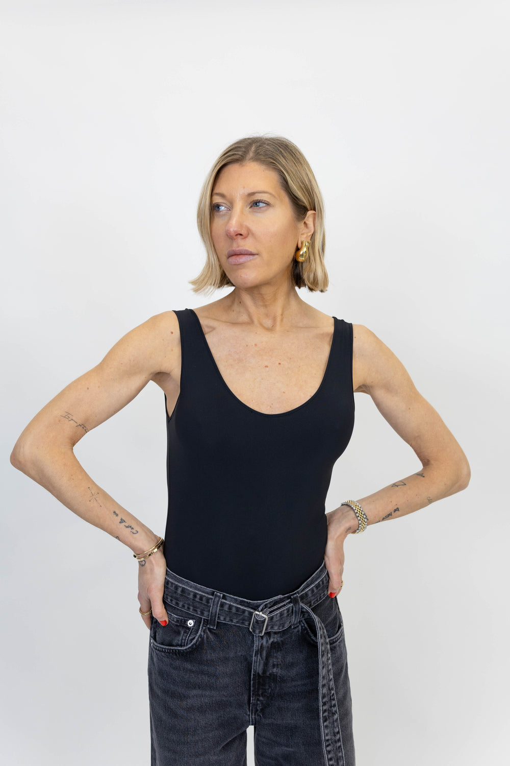 TORA BODYSUIT IN BLACK BODYSUIT AGOLDE 