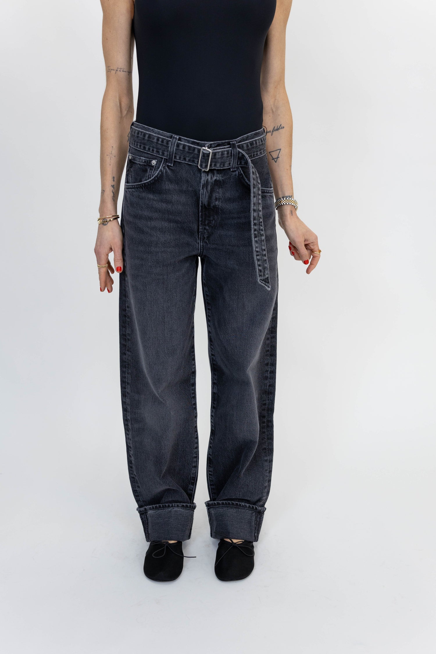CUFFED TAPER JEAN IN ARCANE JEANS AGOLDE 