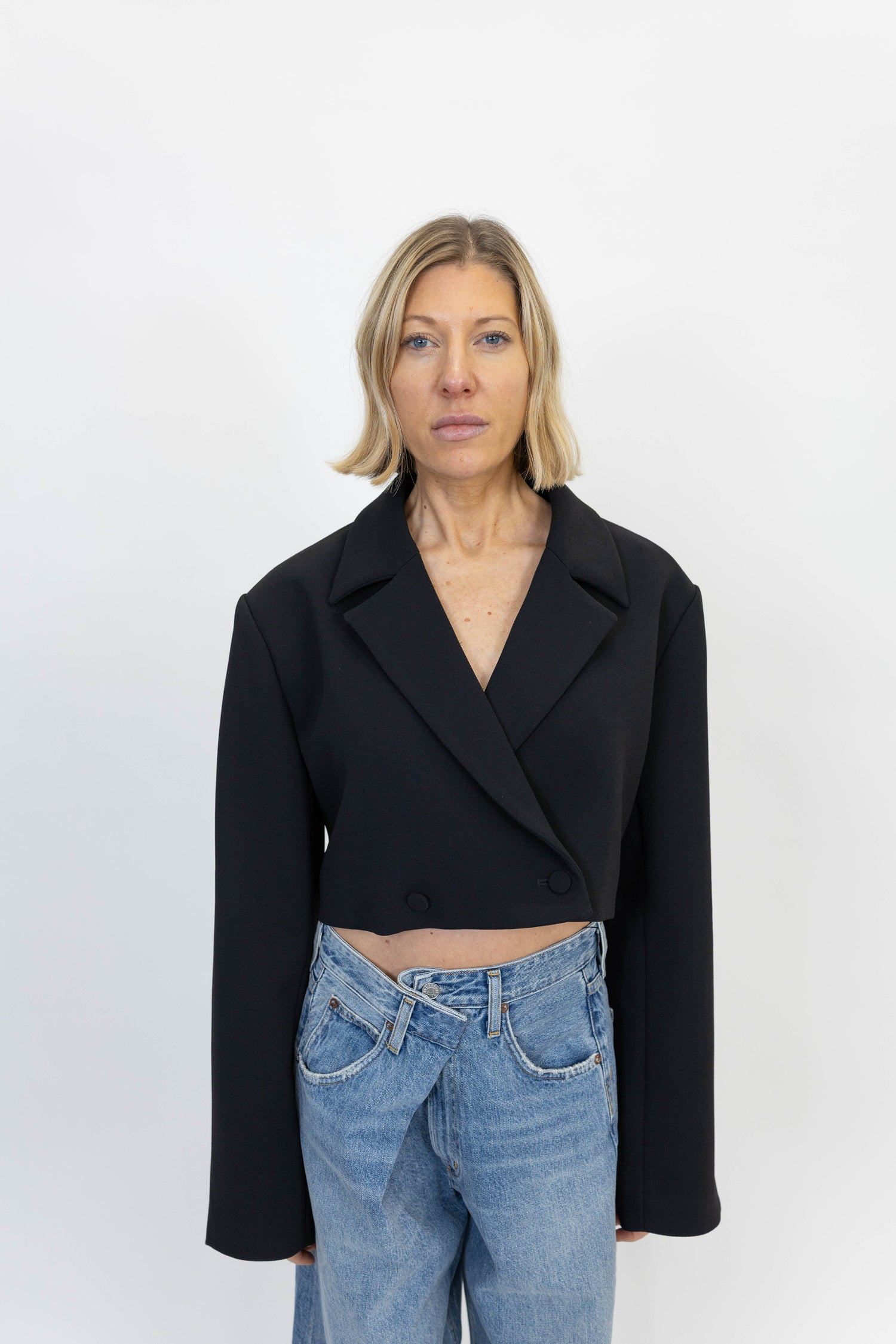 JONOS CROPPED HEAVY BLAZER BLAZER KURE 
