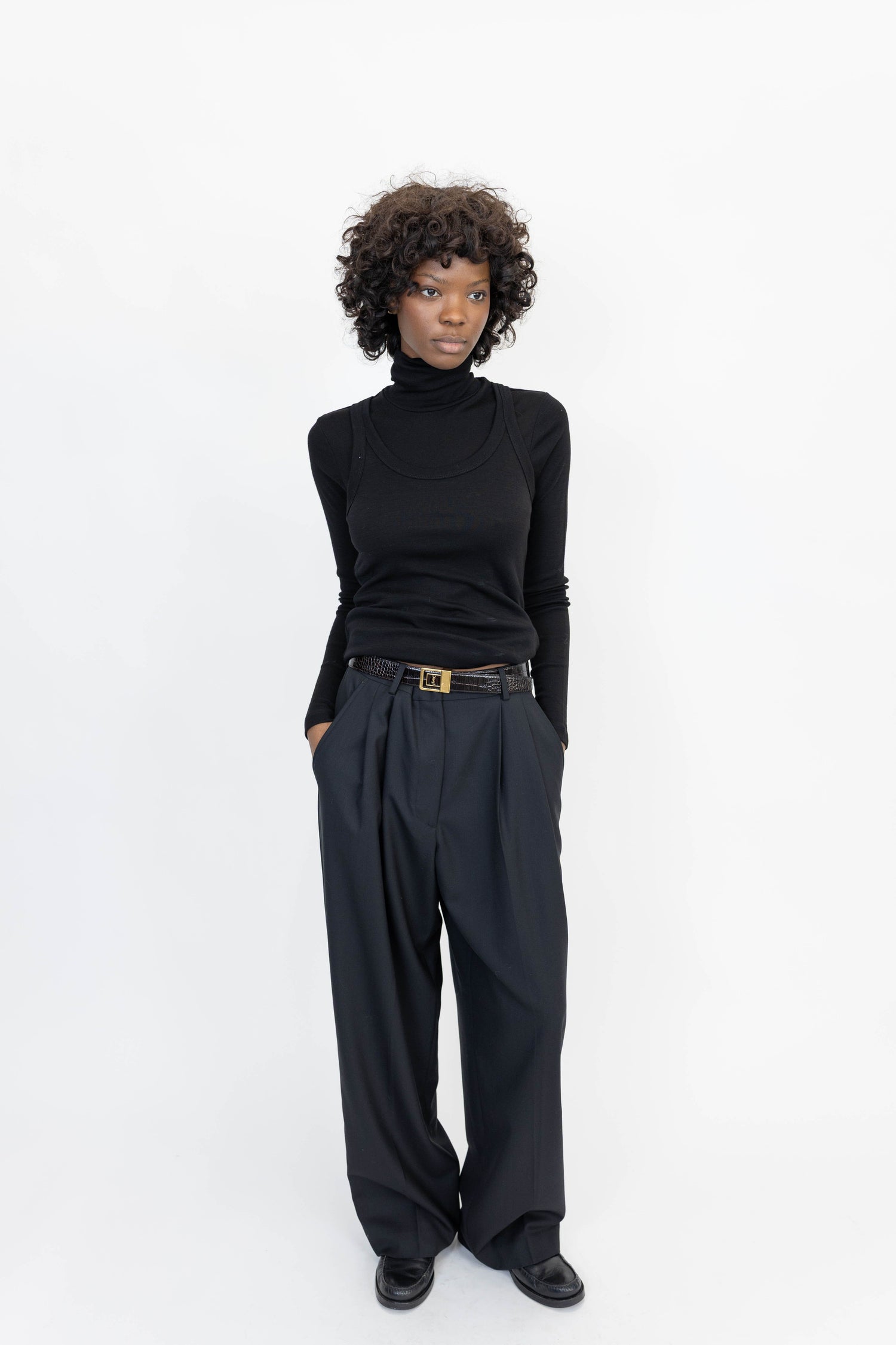 TINI PANT IN BLACK PANTS ONE&OTHER 