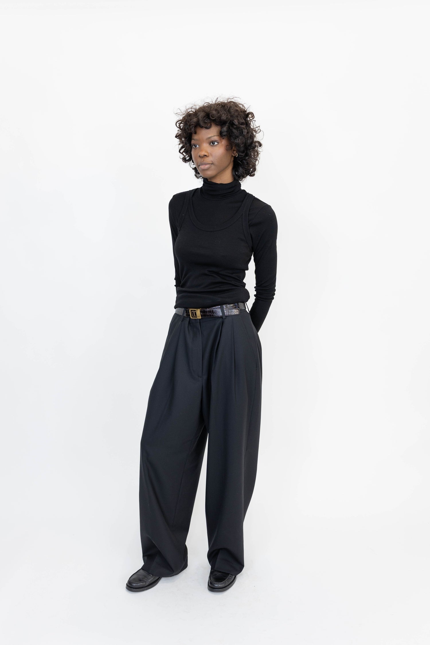 TINI PANT IN BLACK PANTS ONE&OTHER 