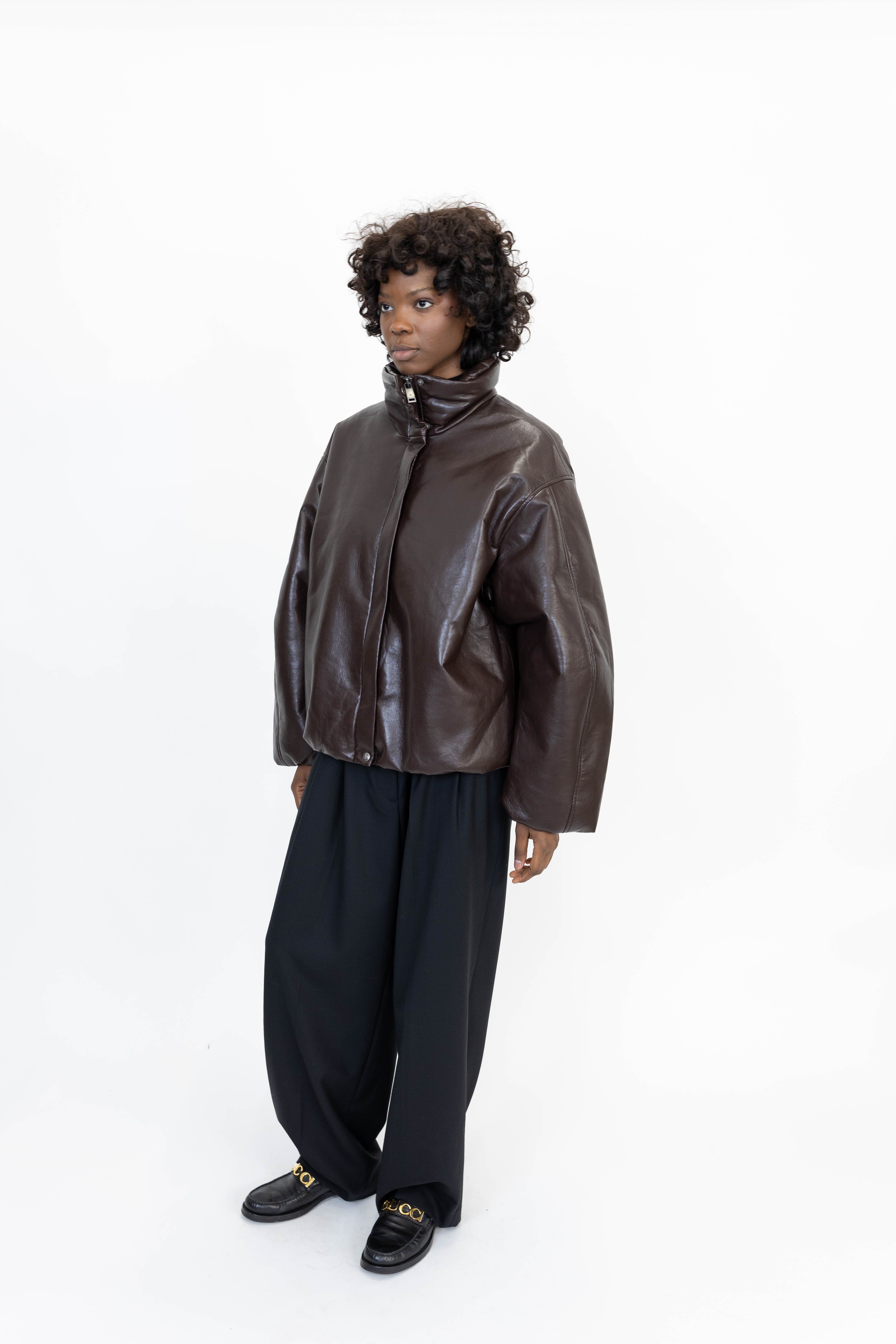 CYRUS JACKET IN DEEP BROWN JACKET ANINE BING 